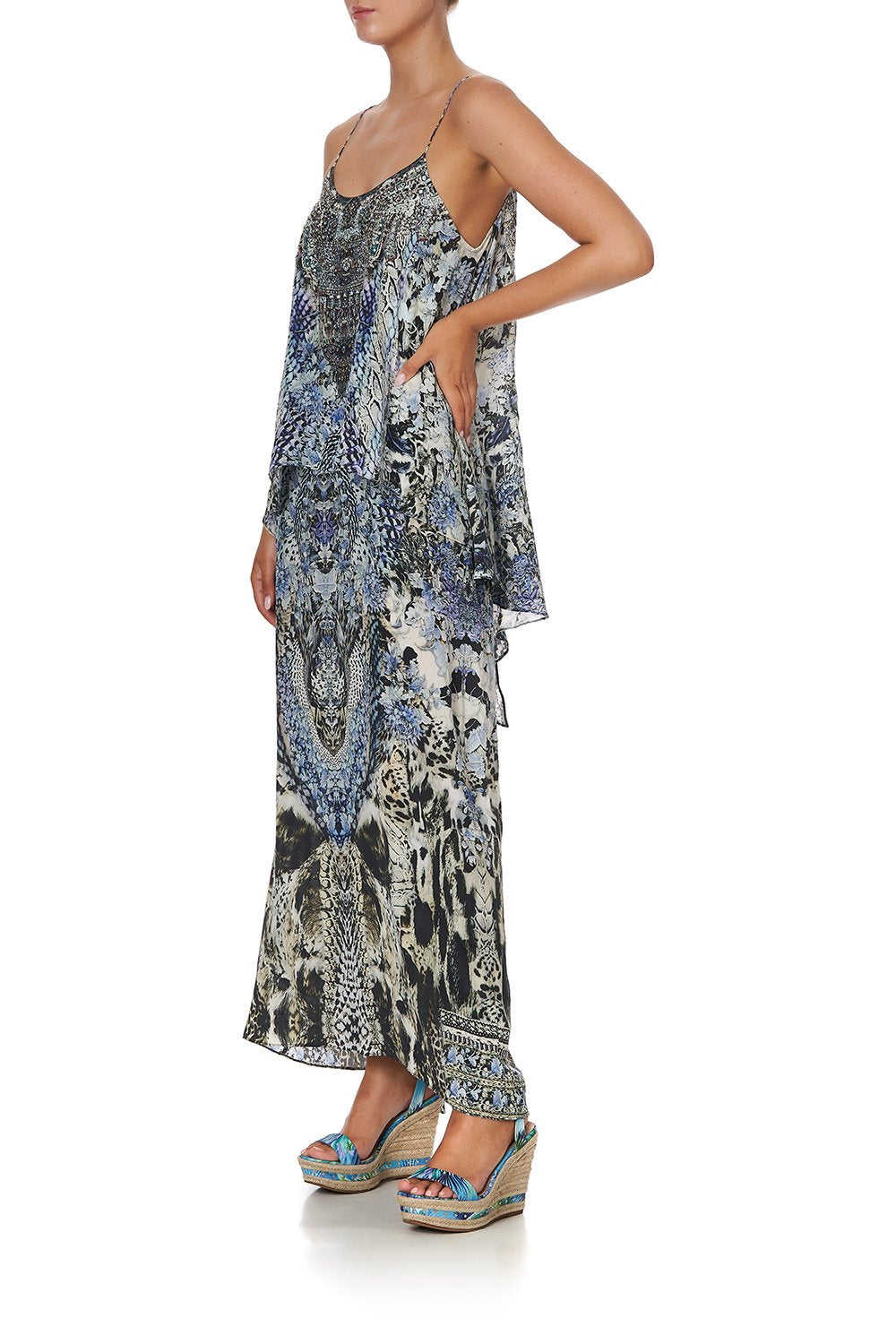 LOW BACK LAYERED DRESS HUSH HUSH