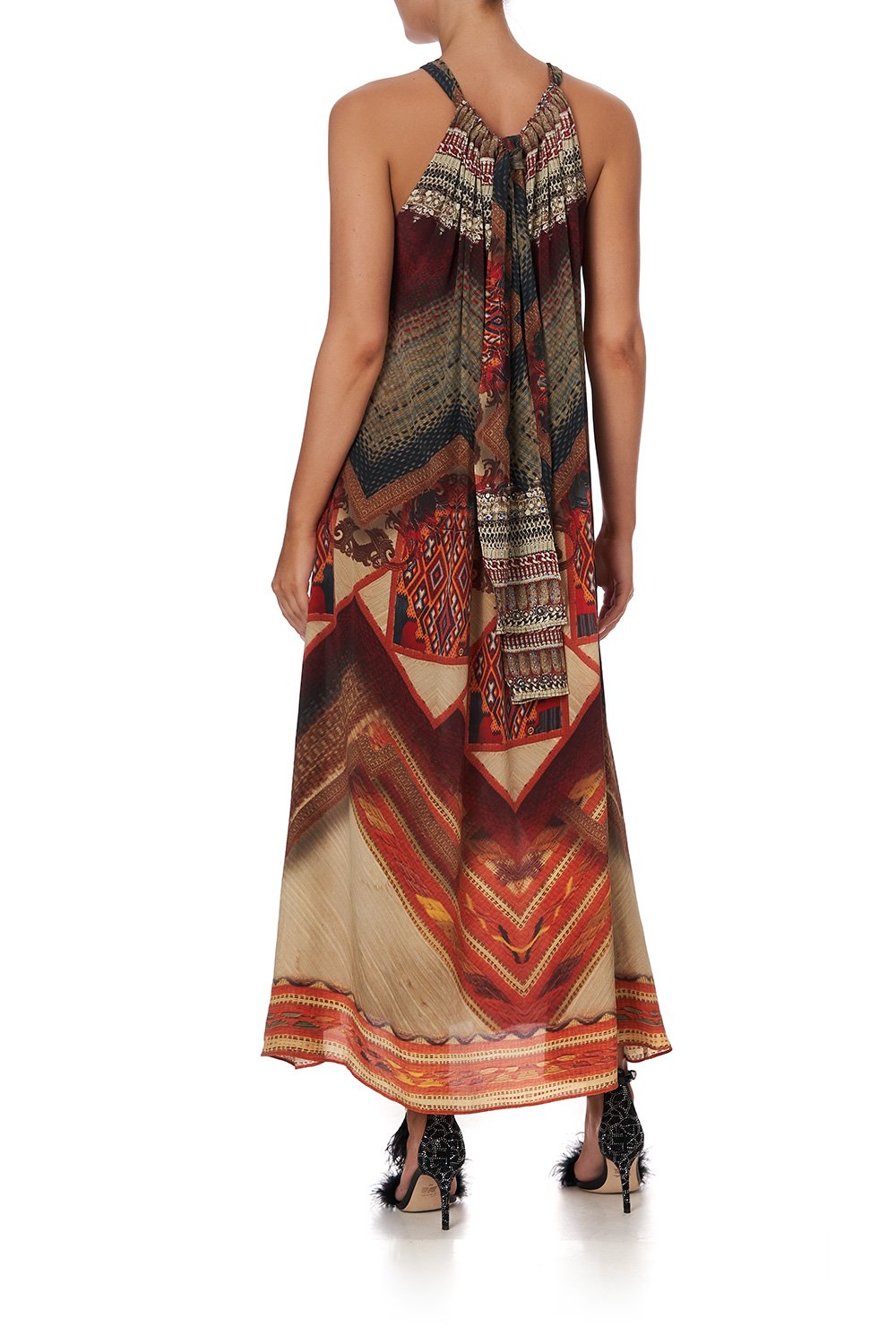 DRAWSTRING LONG DRESS CLOAKING HUMANITY