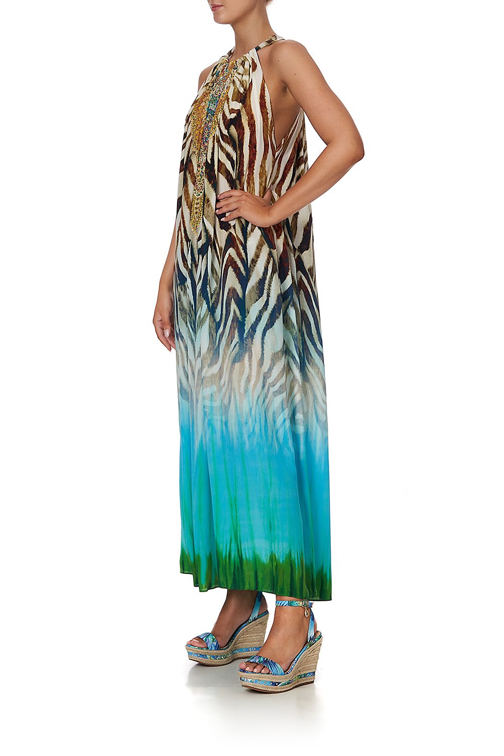 DRAWSTRING LONG DRESS SAVANNAH