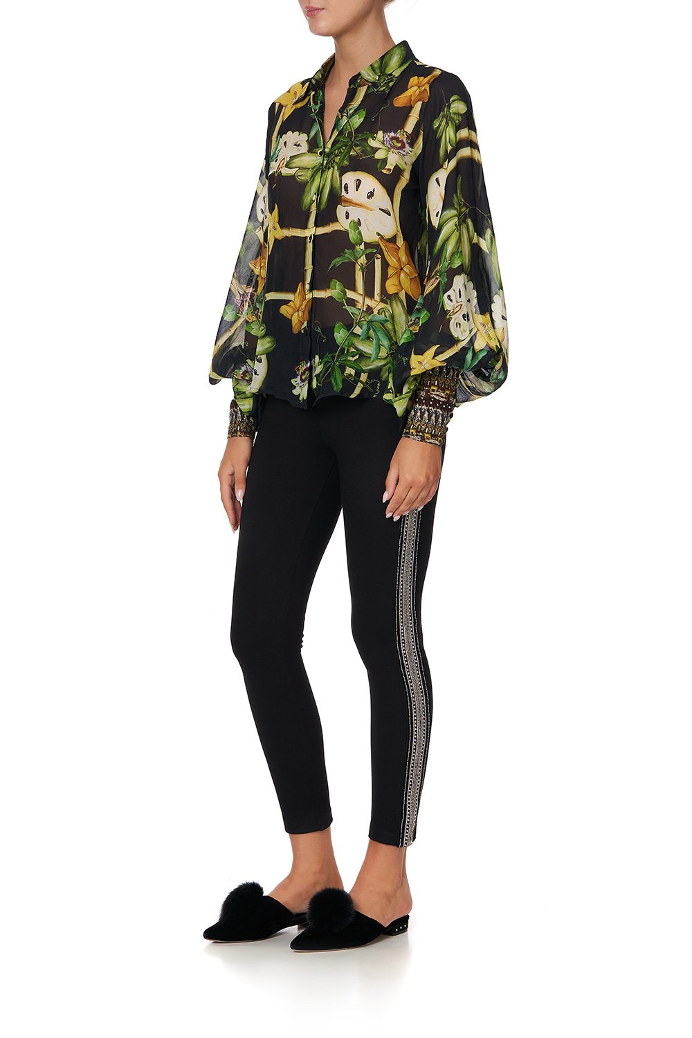 BUTTON UP BLOUSE BAMBOO AVENUE