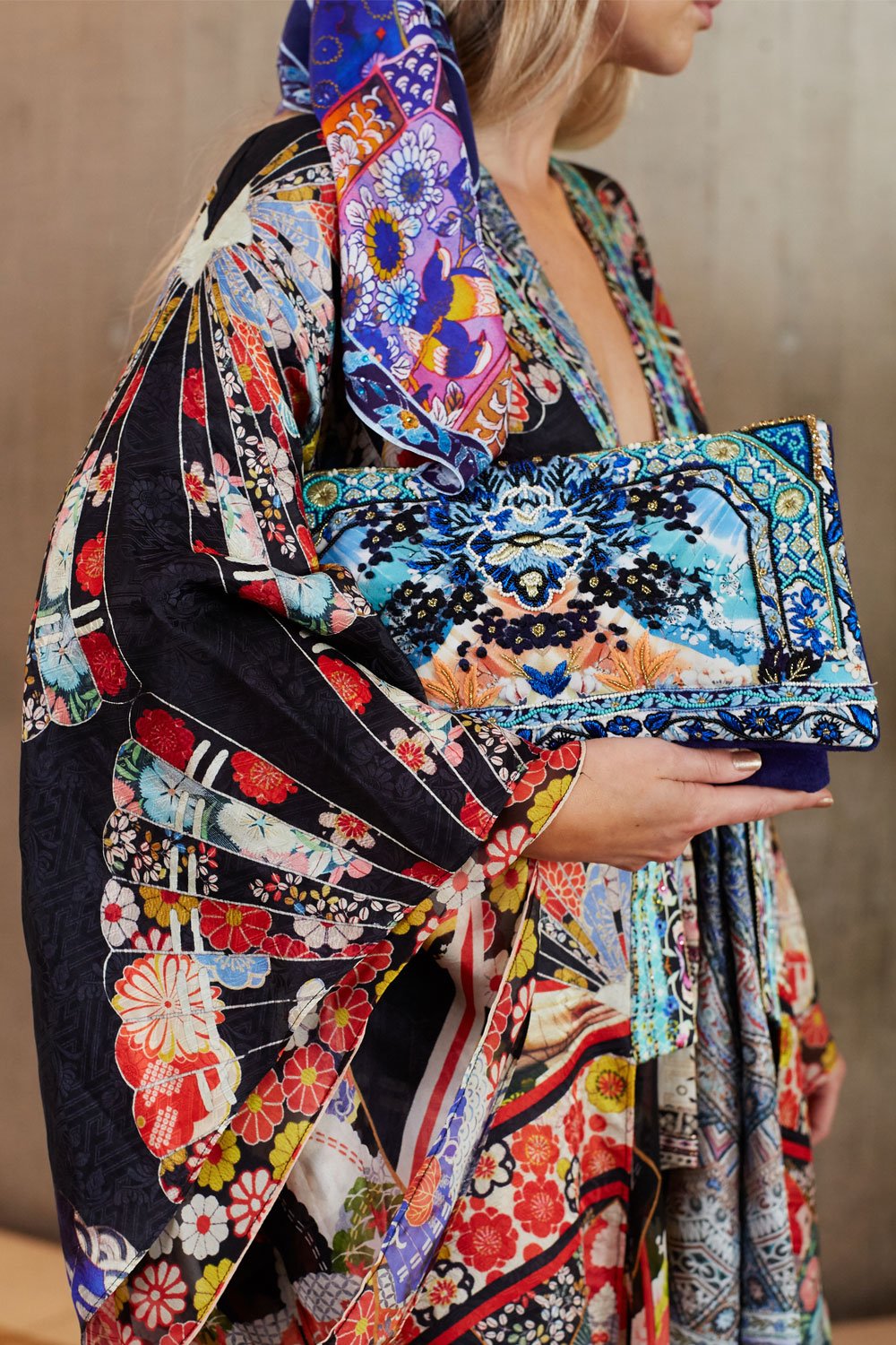 CAMILLA TOKYO TRIBE EMBELLISHED CLUTCH