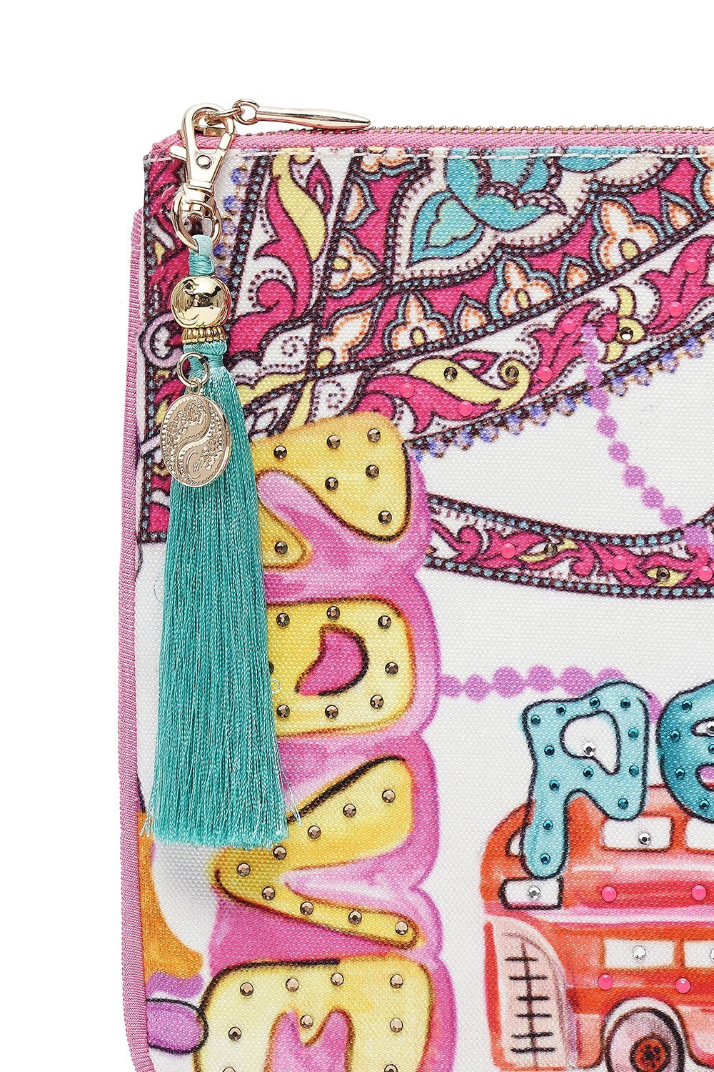 SMALL CANVAS CLUTCH LET THE SUN SHINE