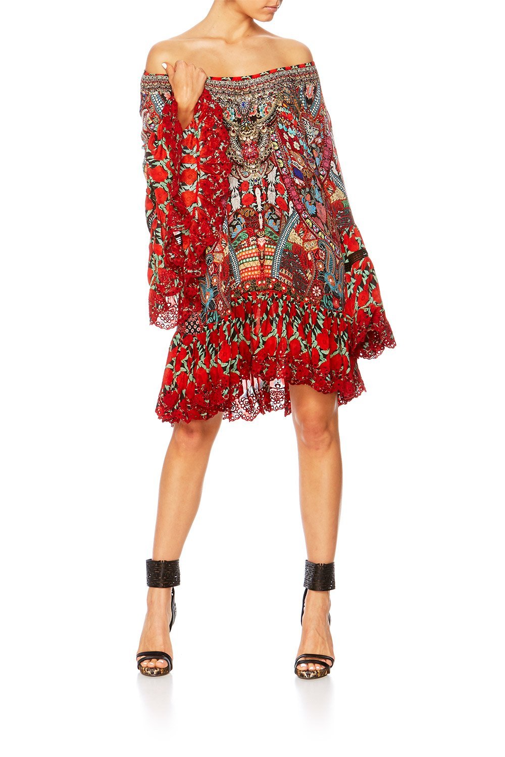 QUEEN ALIKA A LINE FRILL DRESS