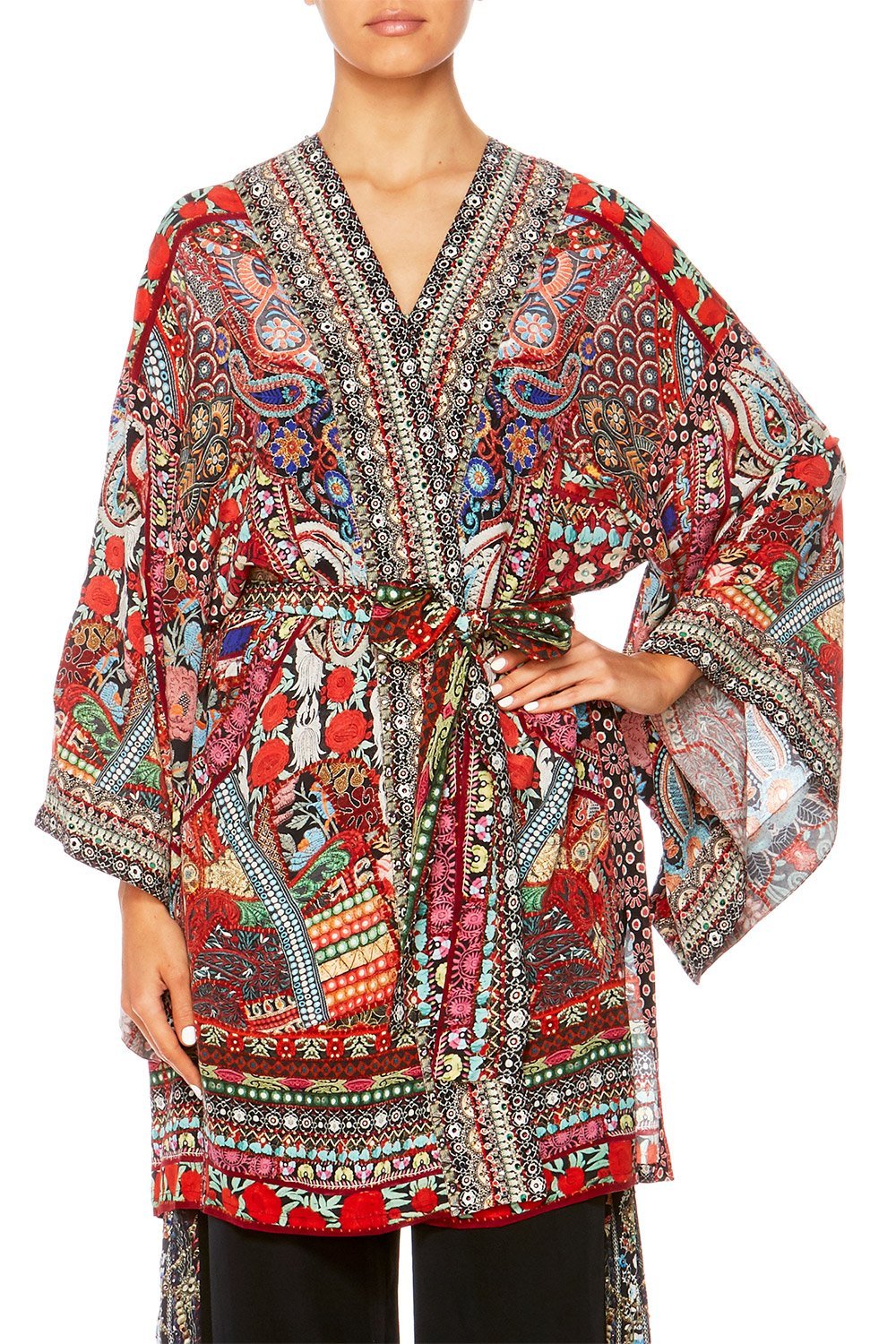 QUEEN ALIKA KIMONO W TIE BELT