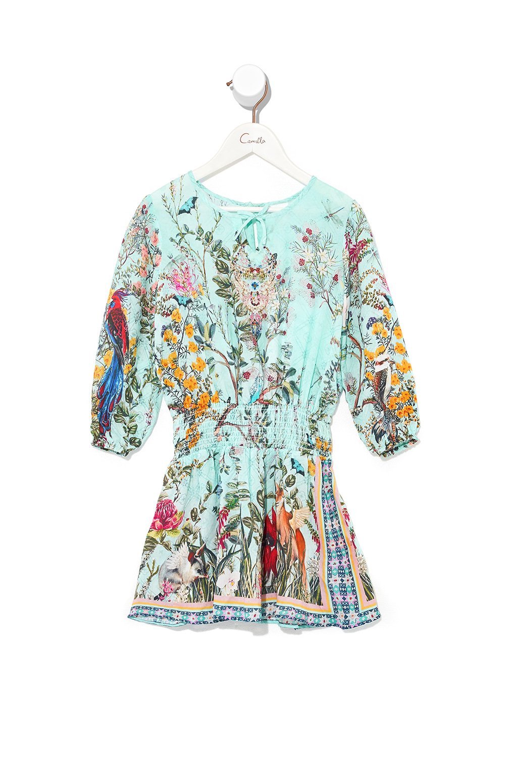 KIDS RELAXED SHIRRED WAIST DRESS MILLAS BACKYARD