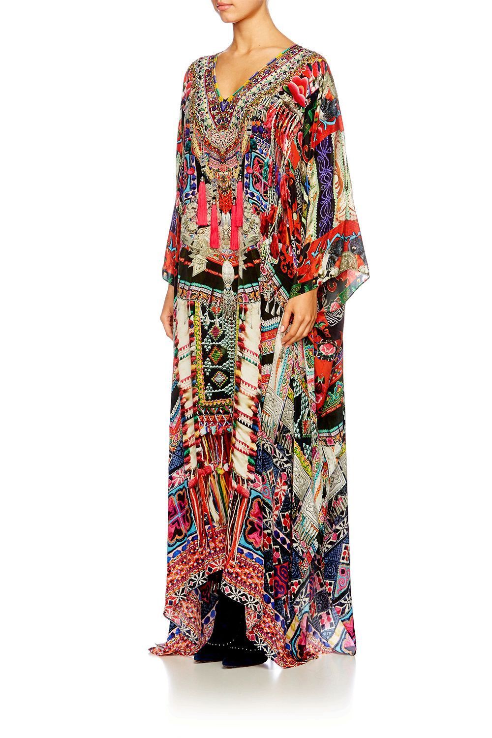 SOUND OF SILVER SPLIT FRONT & SLEEVE KAFTAN