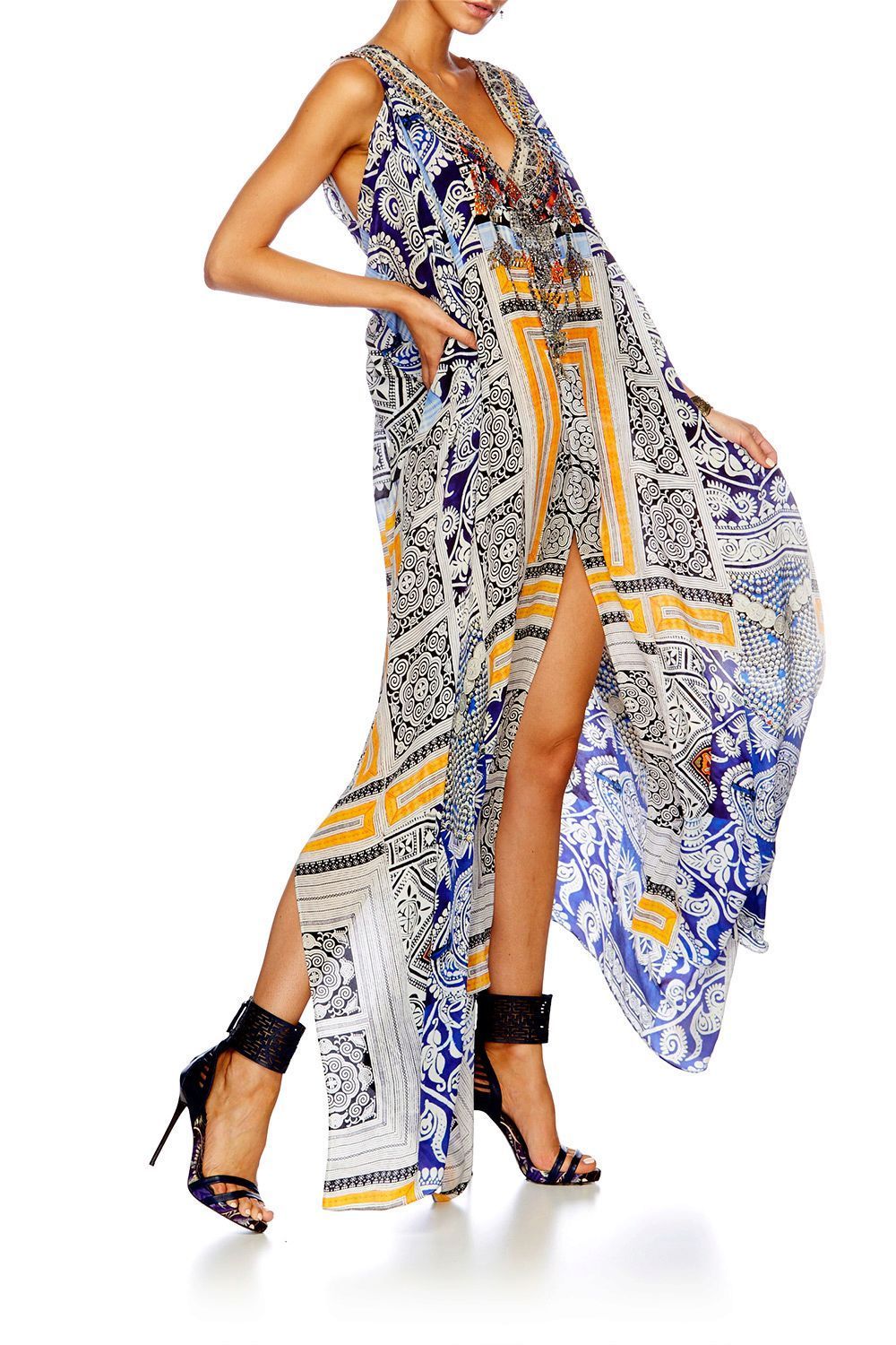 DRESS UP BOX SPLIT FRONT & SLEEVE KAFTAN
