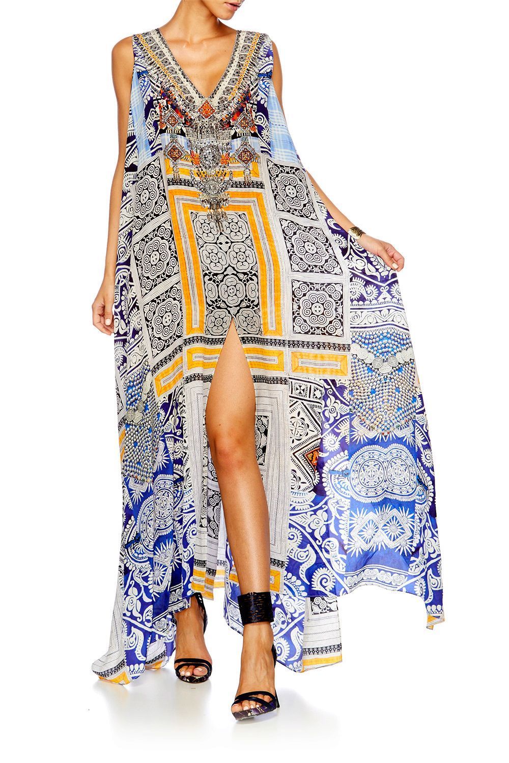 DRESS UP BOX SPLIT FRONT & SLEEVE KAFTAN