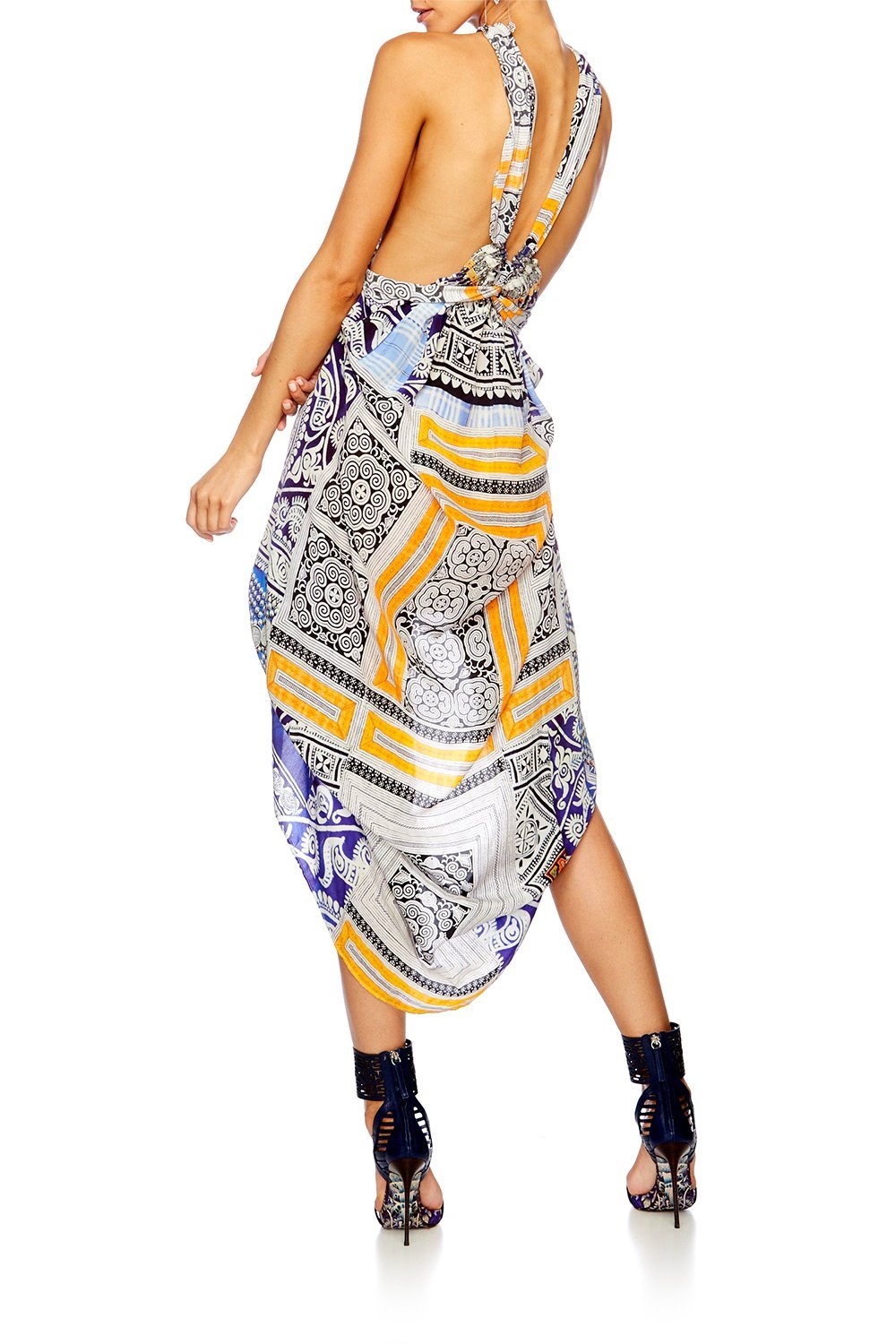 DRESS UP BOX DRAWSTRING DRESS