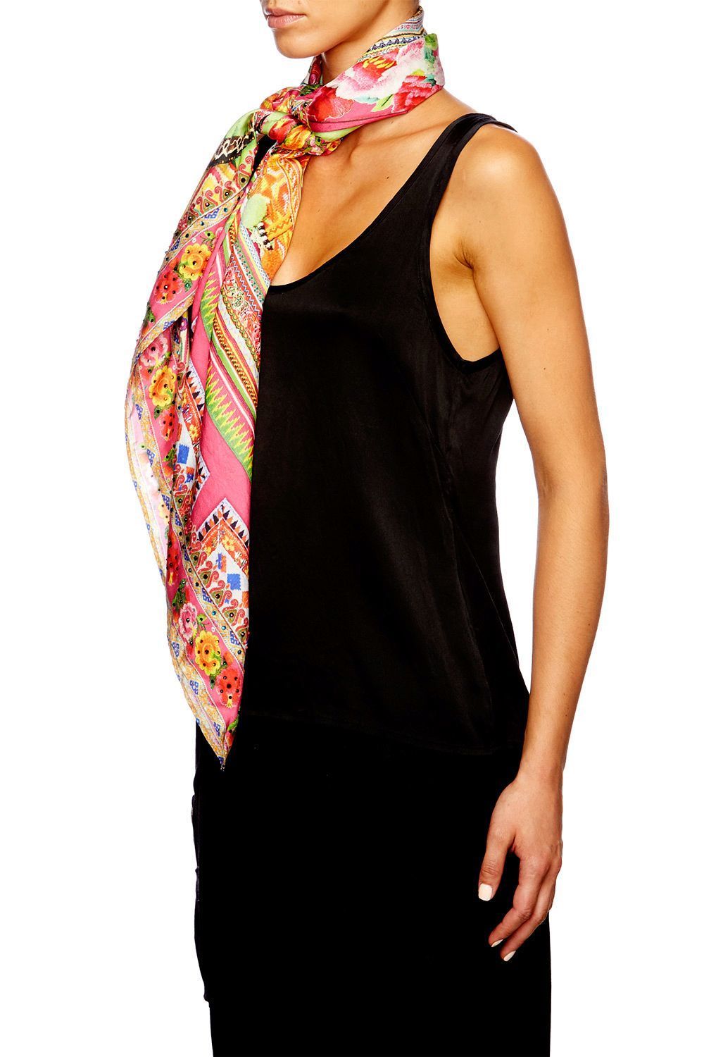 HANI HONEY LARGE SQUARE SCARF