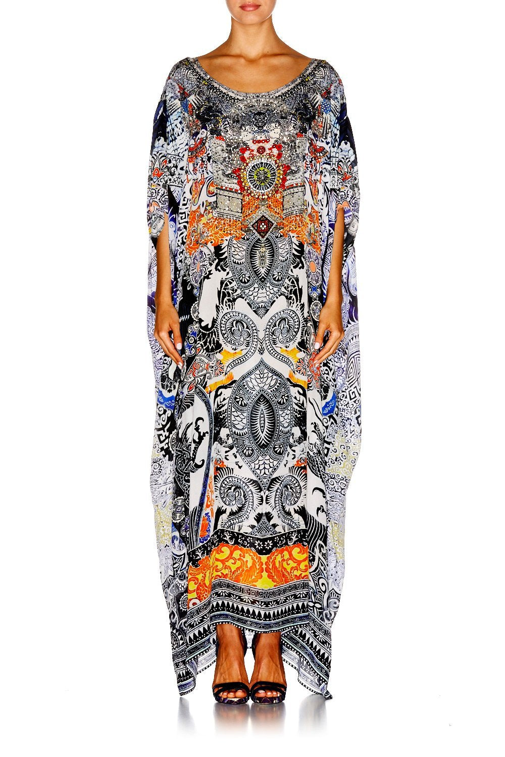 HEART OF HONG ROUND NECK KAFTAN