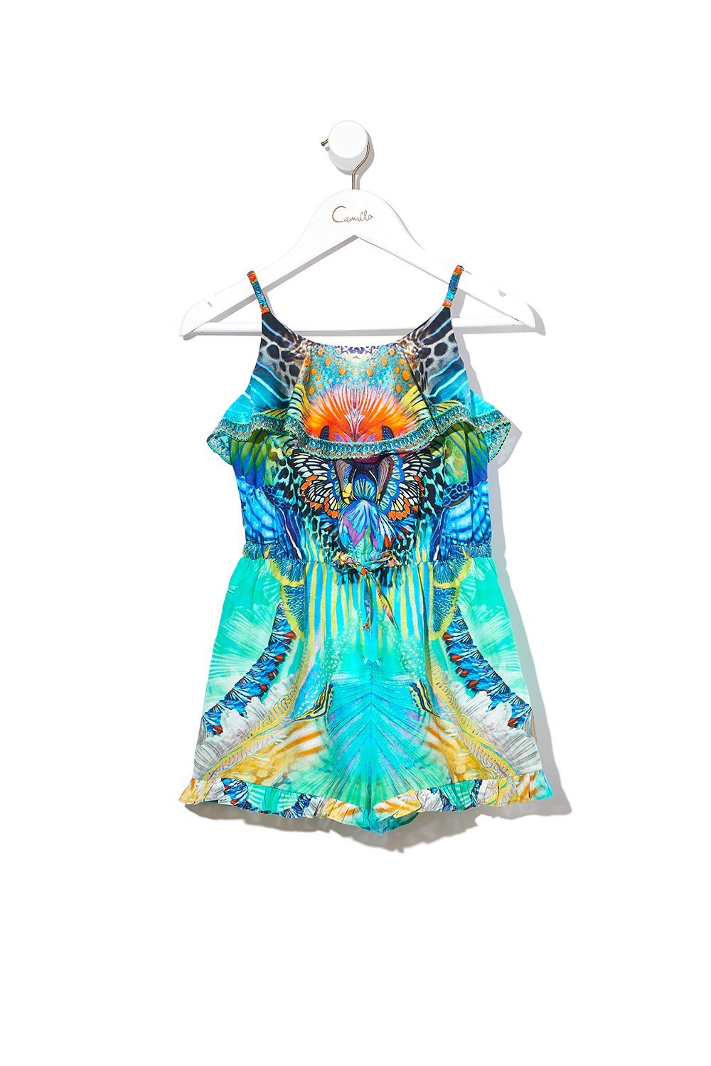 KIDS FRILL PLAYSUIT REEF WARRIOR