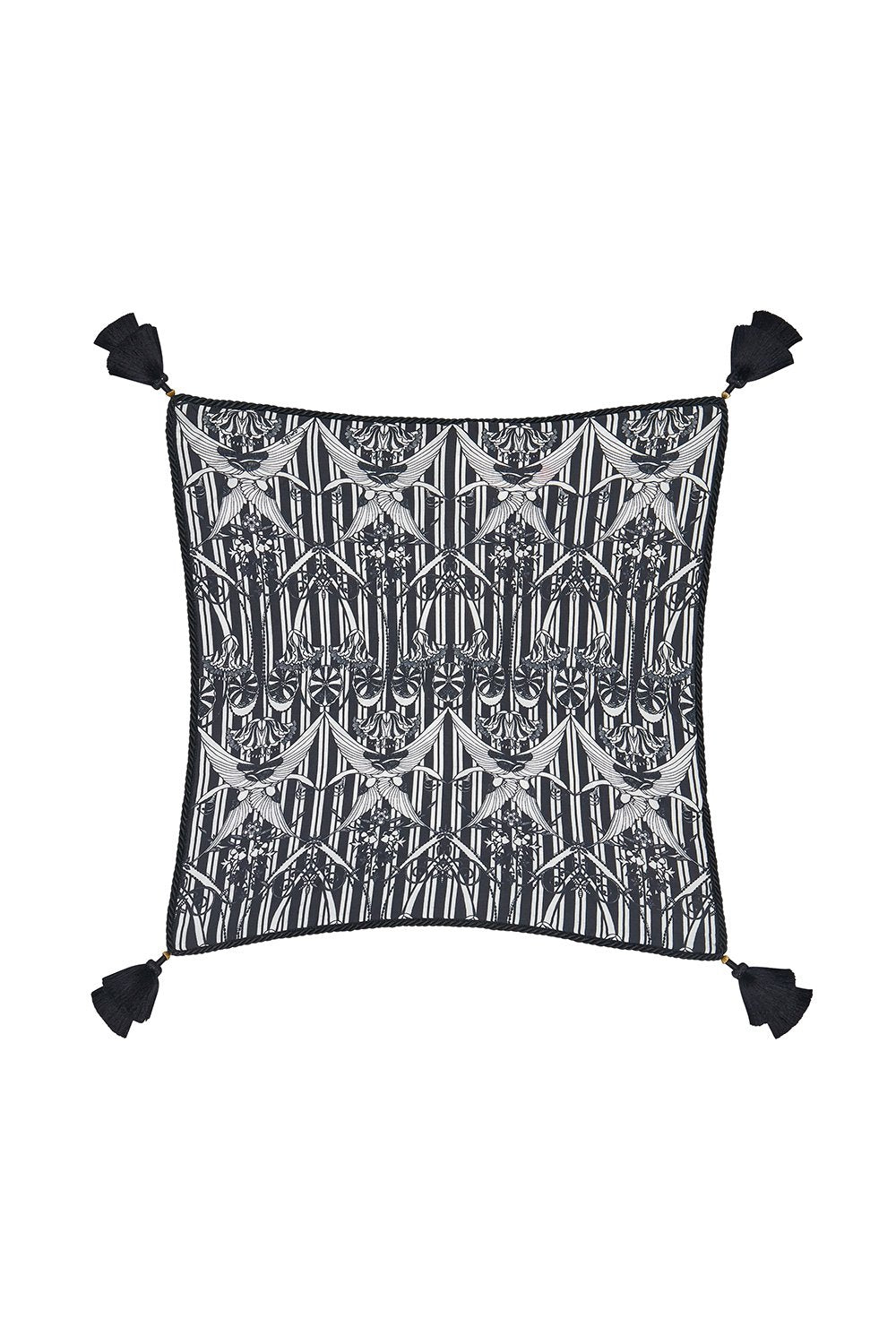 SMALL SQUARE CUSHION SILVER LININGS