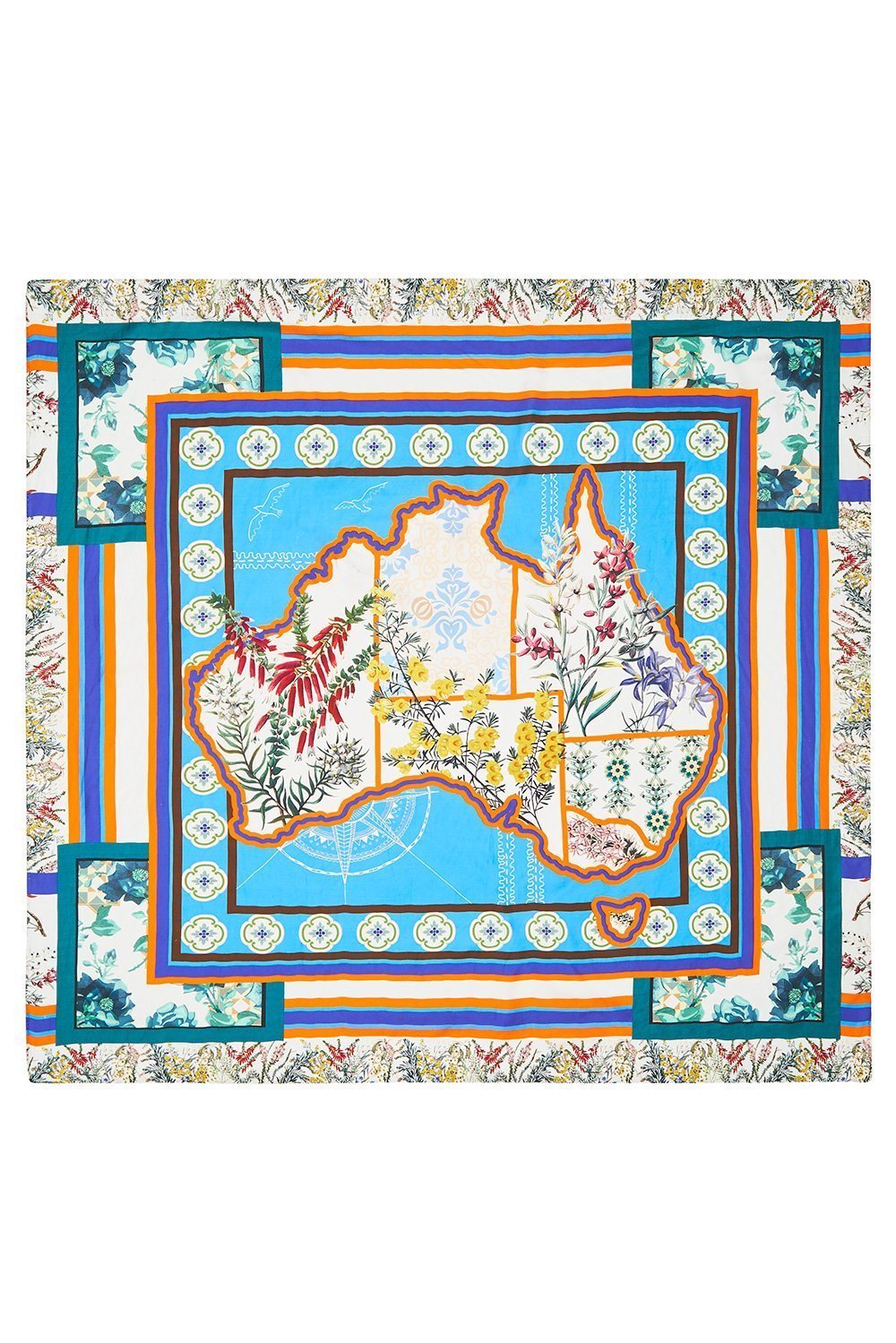 LARGE SQUARE SCARF GONE COAST