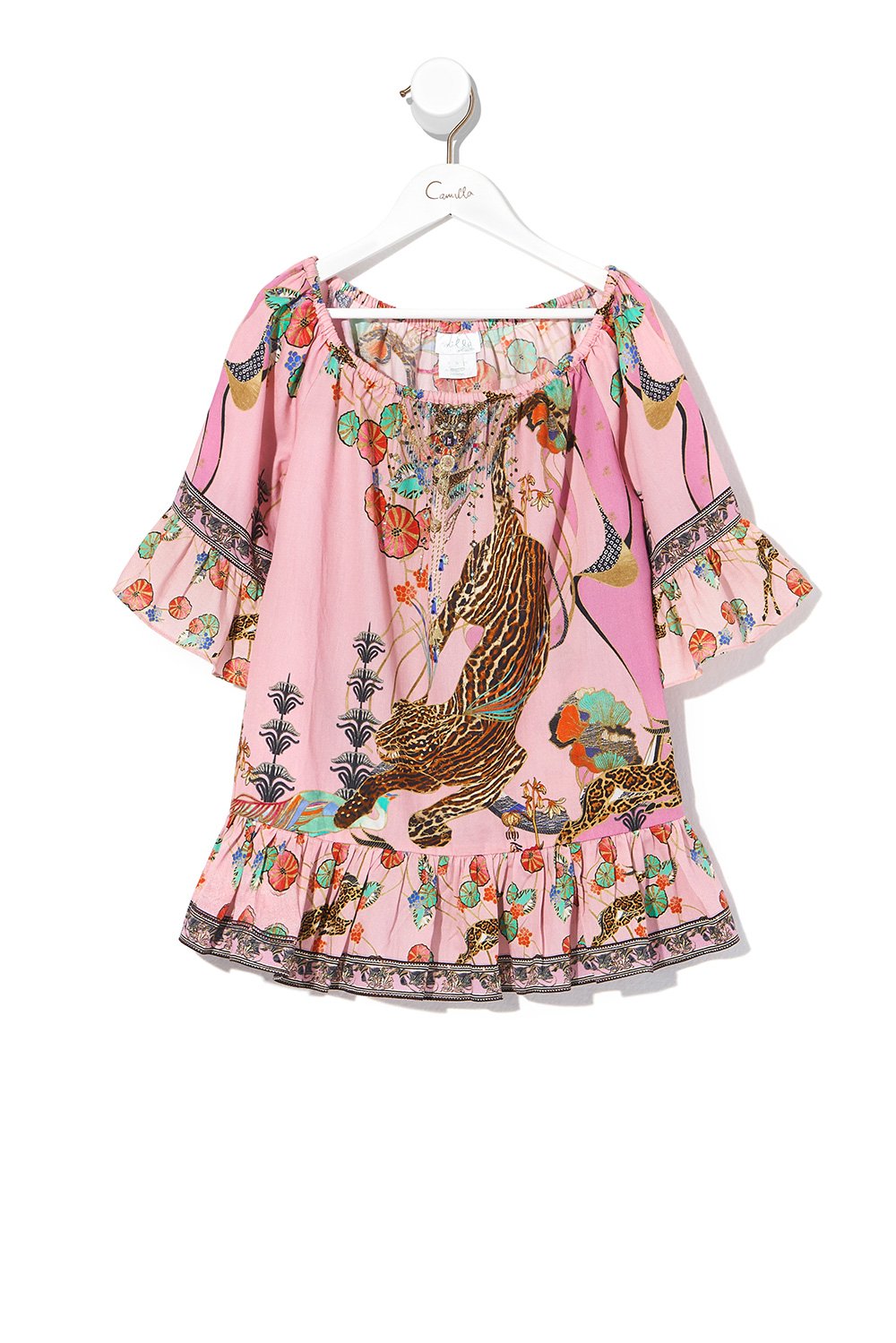 KIDS A-LINE FRILL DRESS ZIBA ZIBA