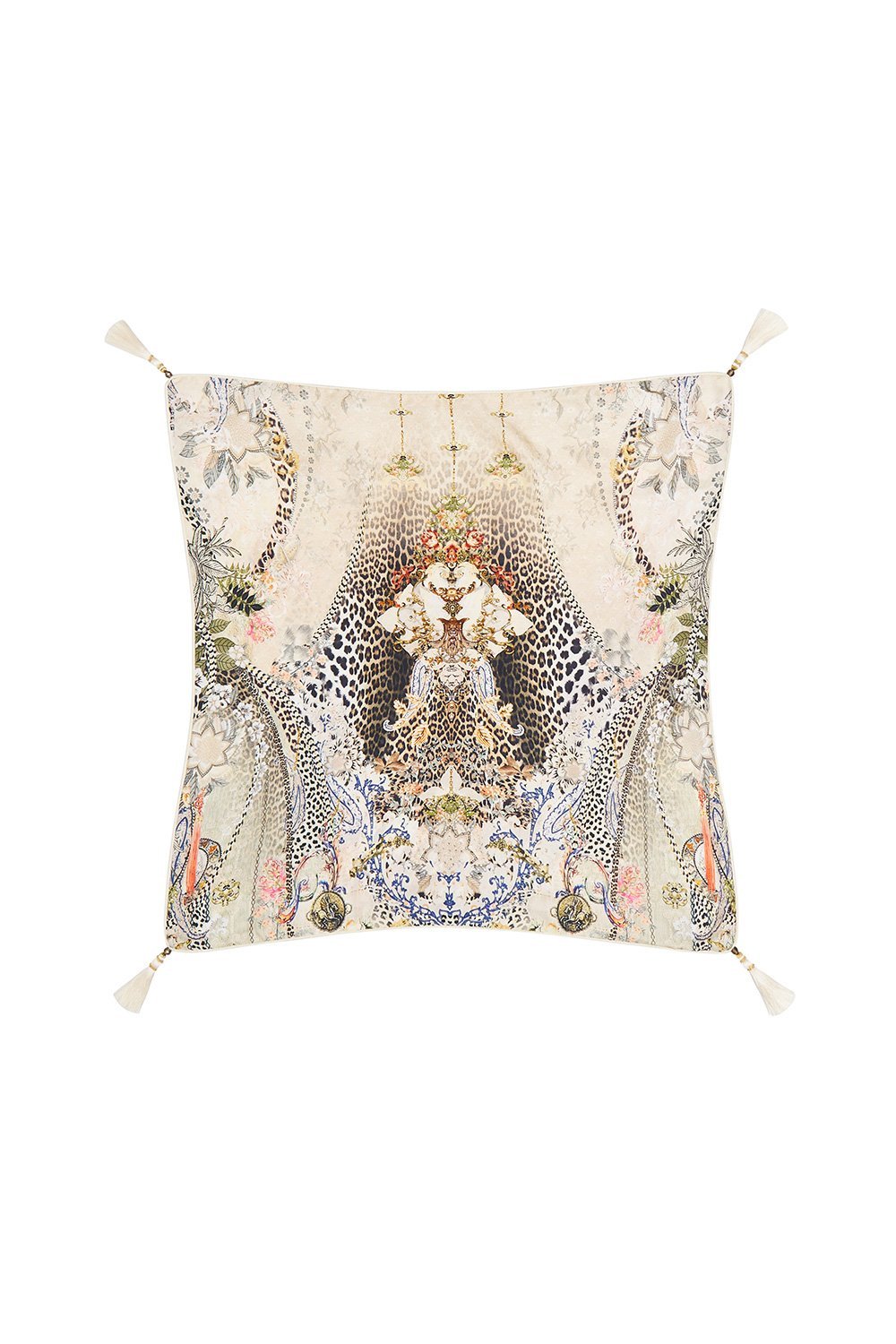 LARGE SQUARE CUSHION COASTAL TREASURE