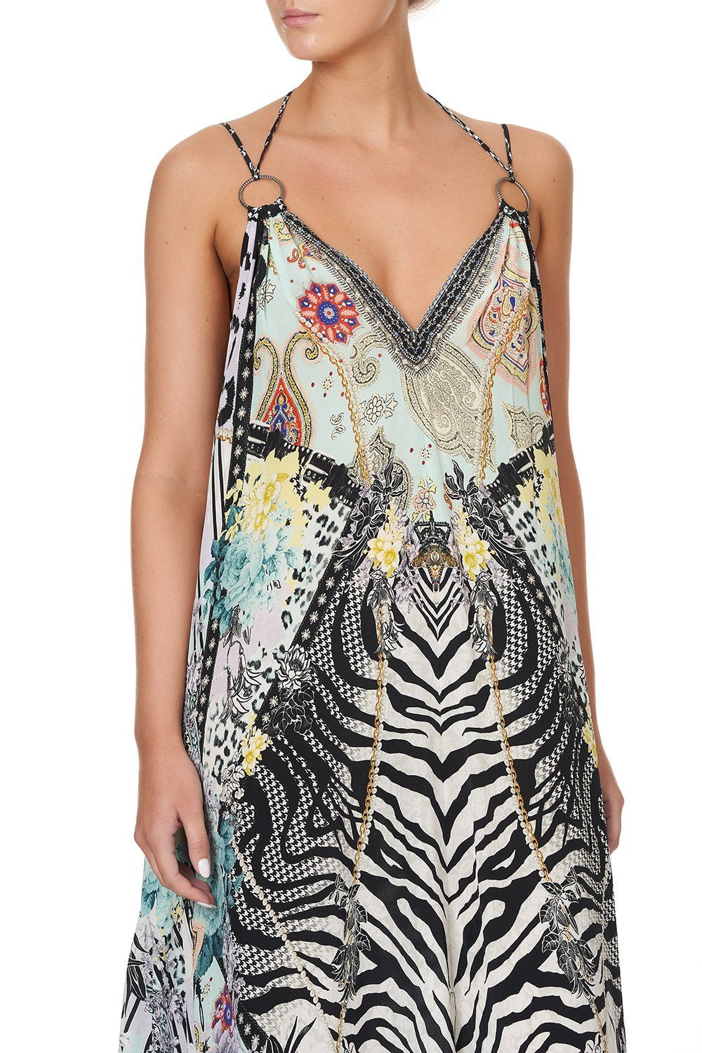 RING DETAIL STRAP DRESS THINK KINKS