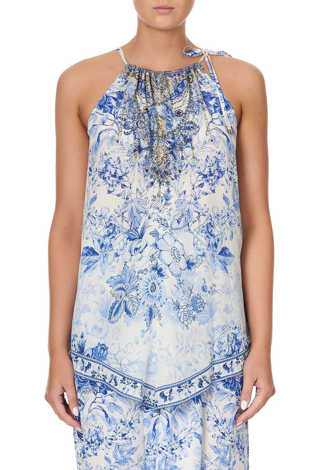 HANDKERCHIEF HEM TANK HIGH TEA