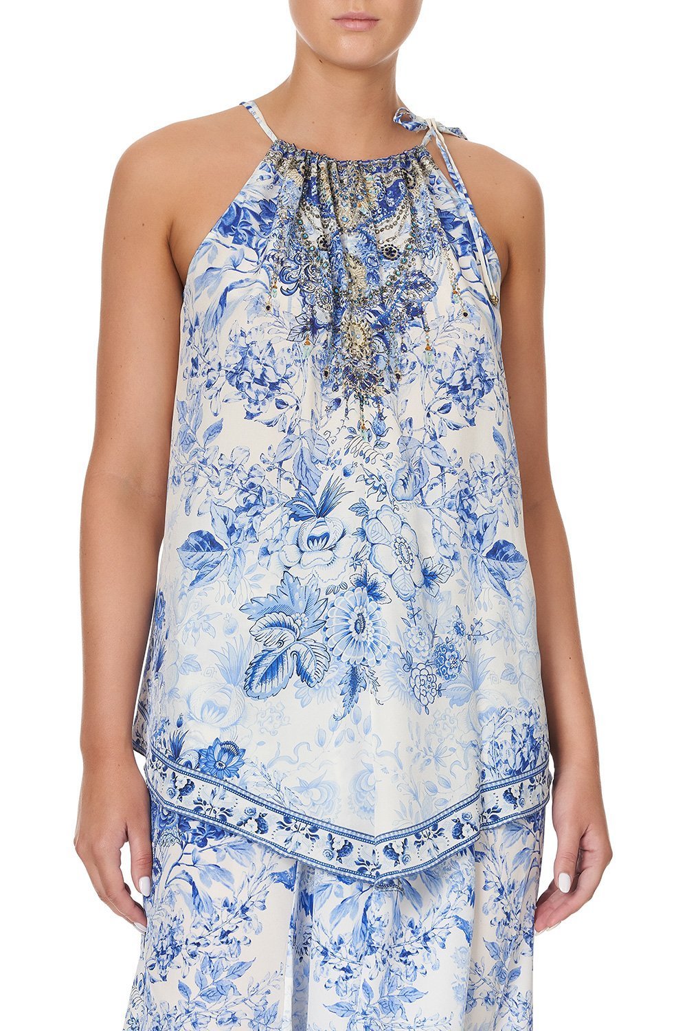 HANDKERCHIEF HEM TANK HIGH TEA