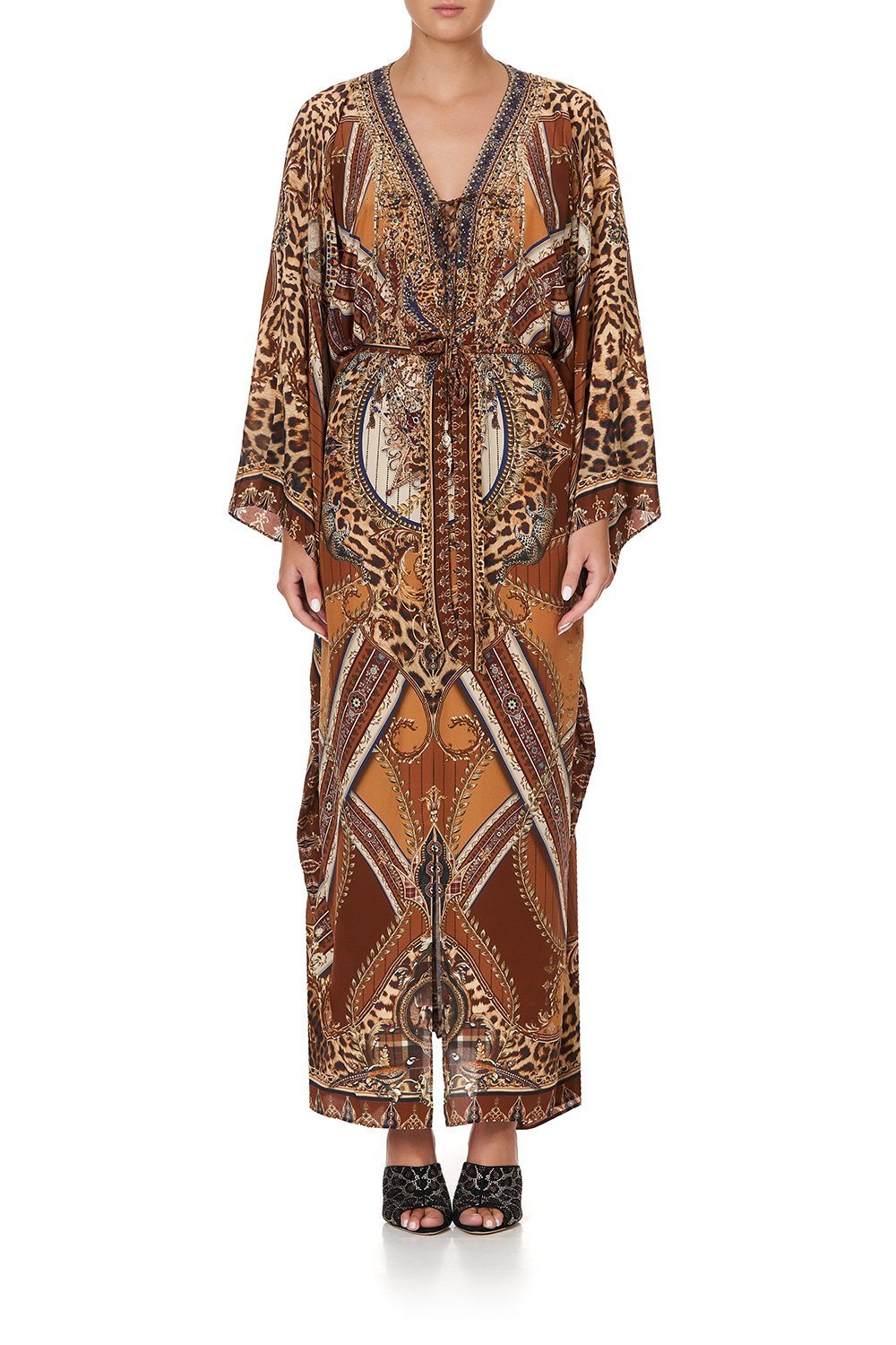 SPLIT HEM LACE UP KAFTAN LADY LODGE