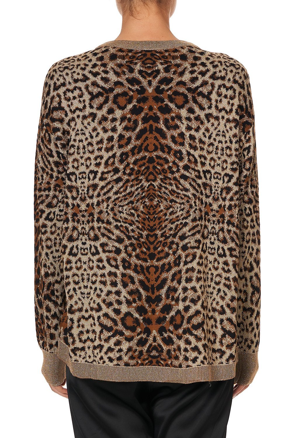 KNIT PRINTED JUMPER POETIC ANARCHY