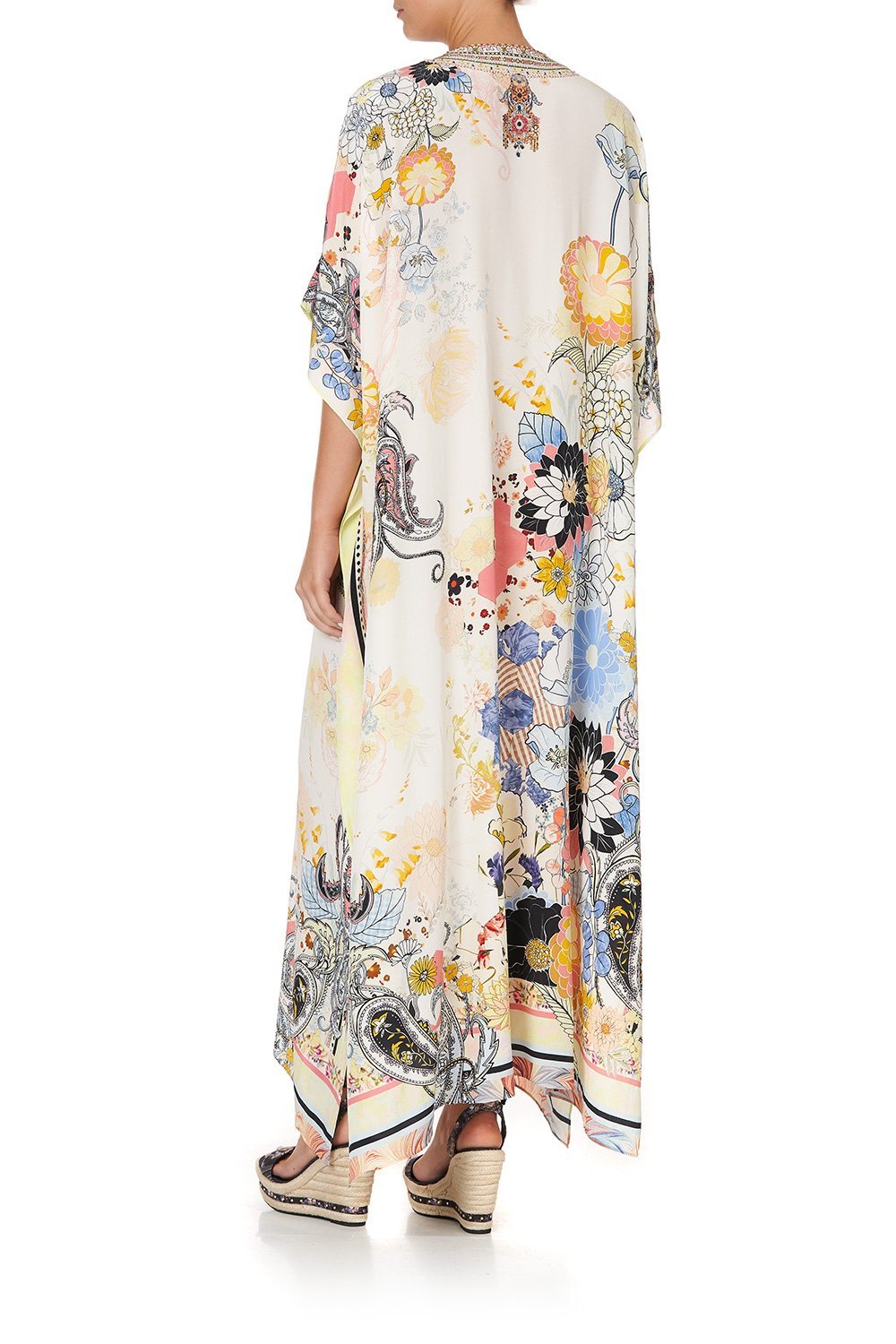 LACE UP KAFTAN BRITAIN BOUQUET