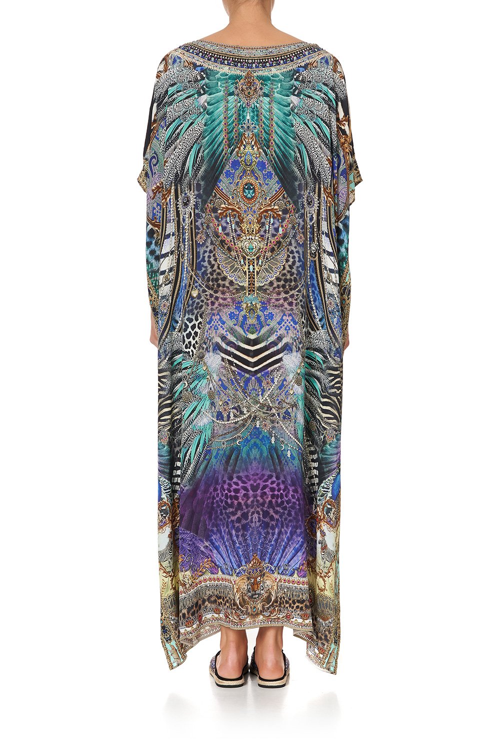 ROUND NECK KAFTAN ANIMAL ARMY