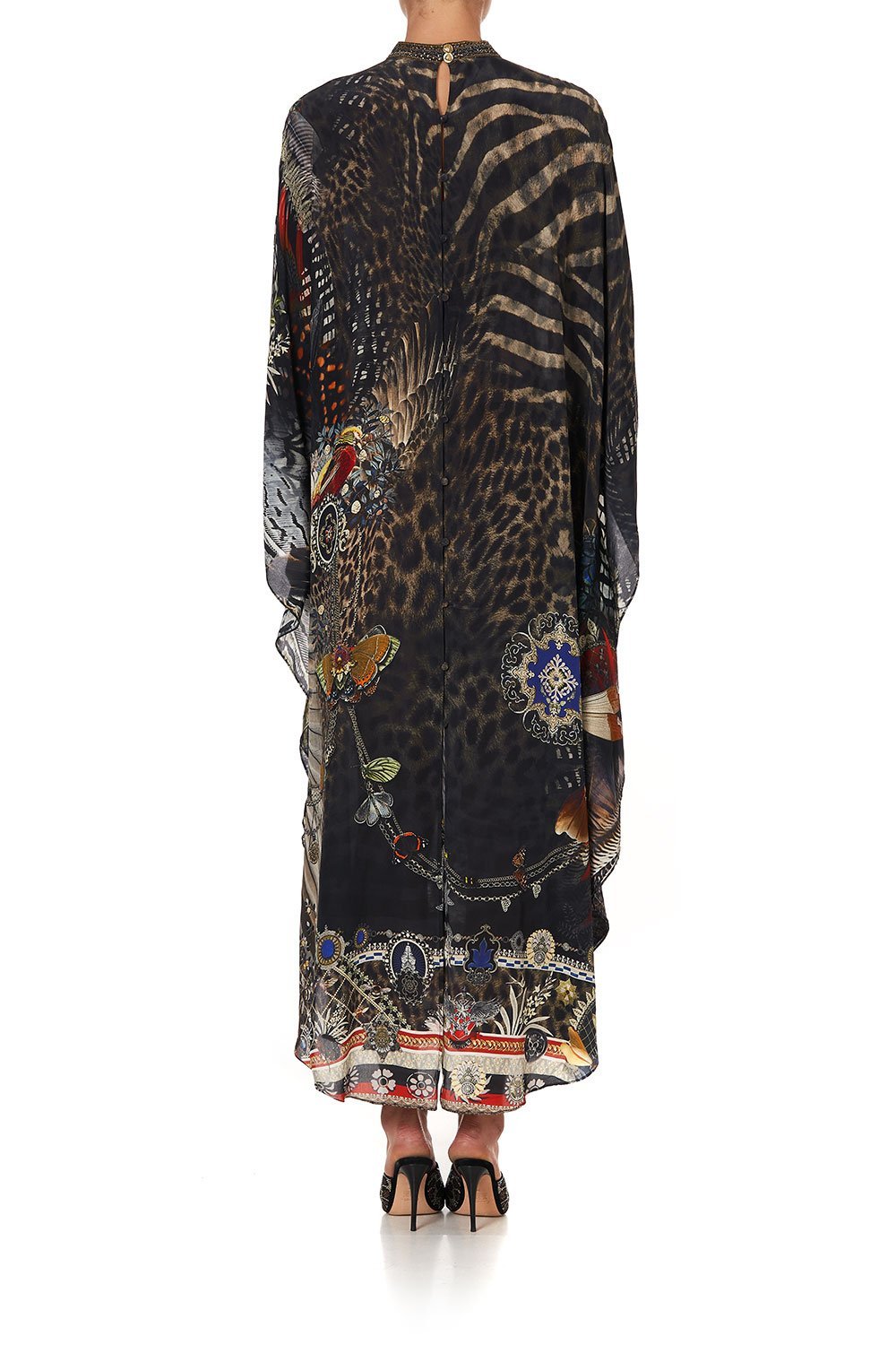 KAFTAN WITH HIGH COLLAR STAND TREASURE CHASER