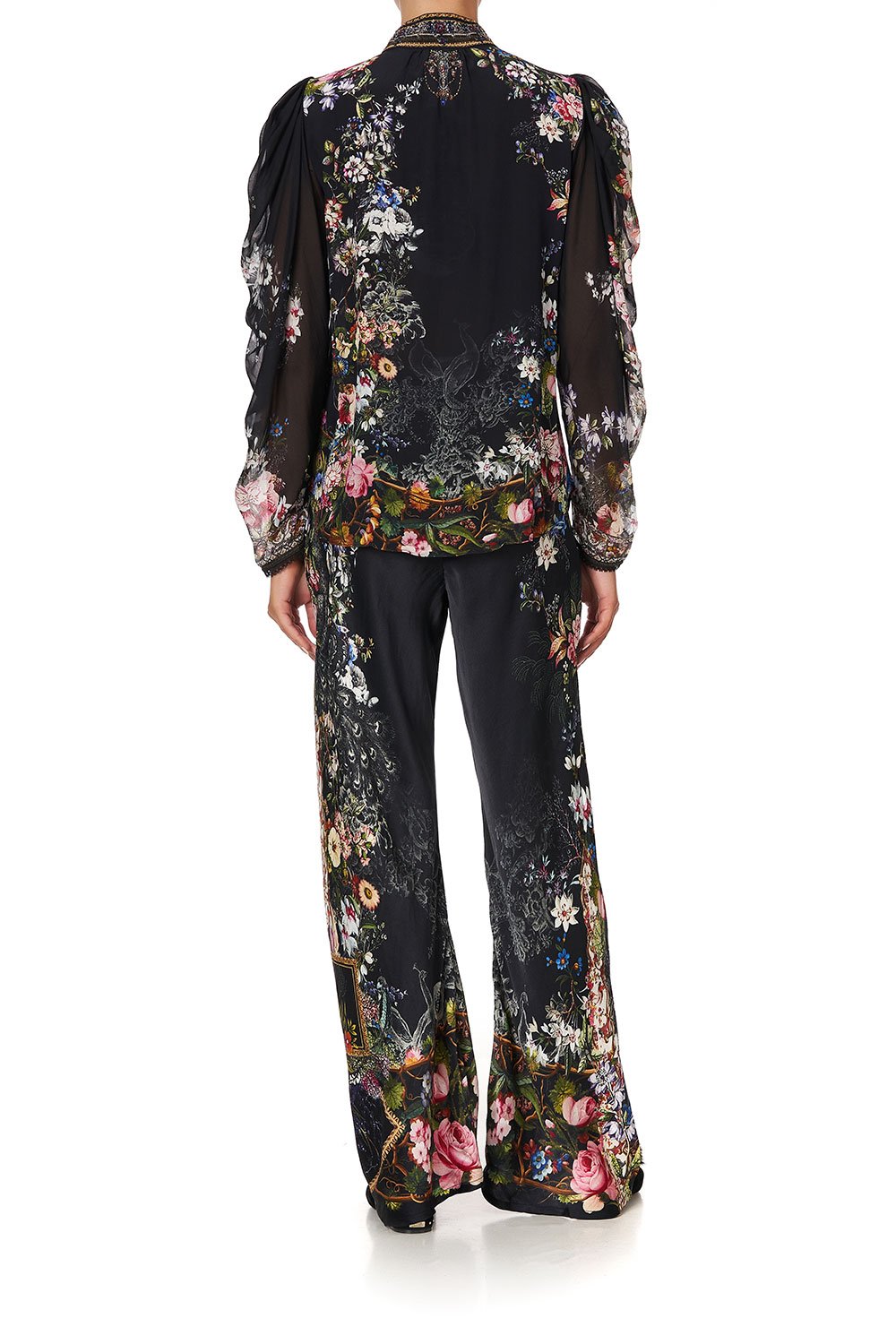 PINTUCK BLOUSE WITH DRAPED SLEEVE FROM THE ARCHIVES