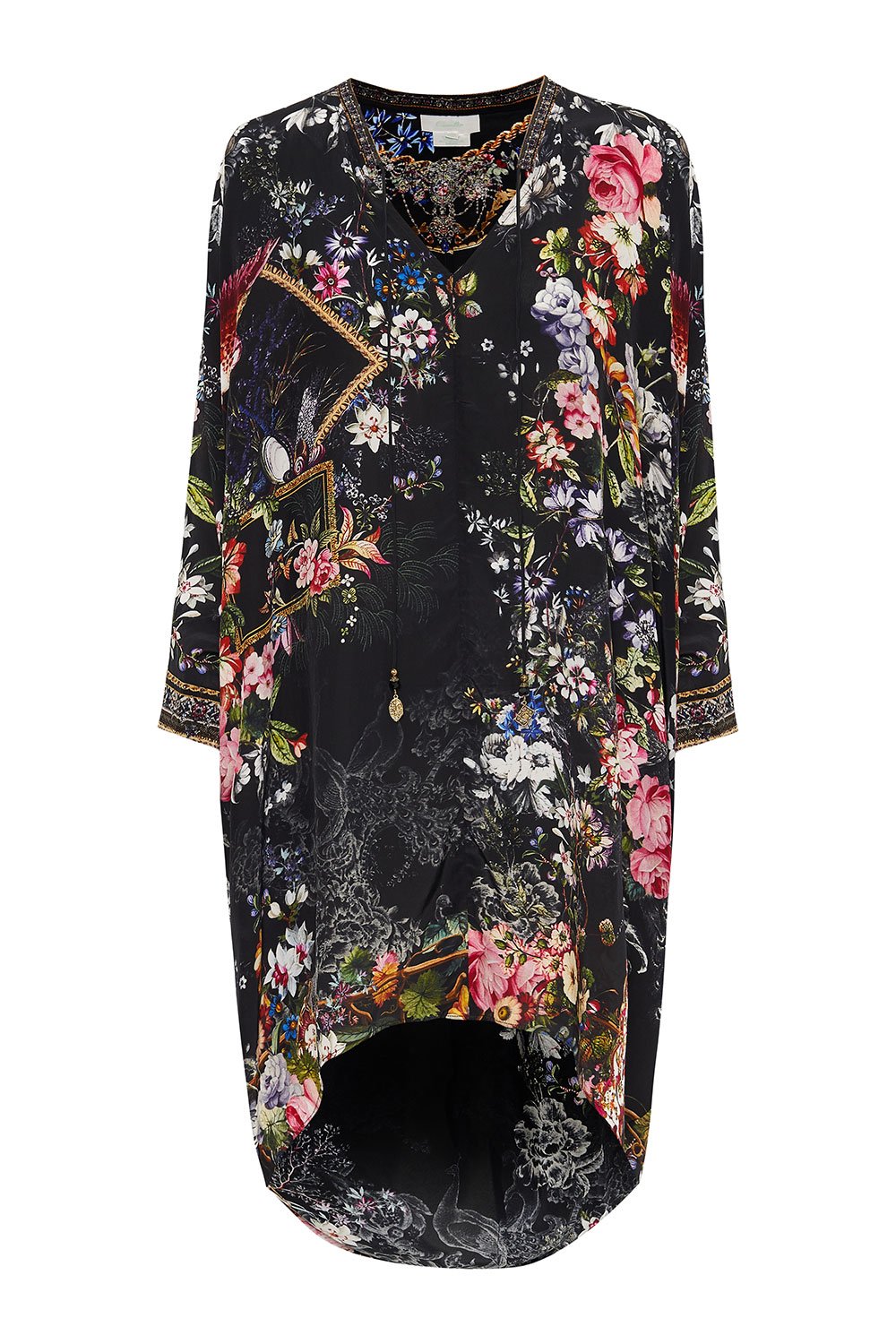 V-NECK DRESS WITH DRAPED BACK FROM THE ARCHIVES