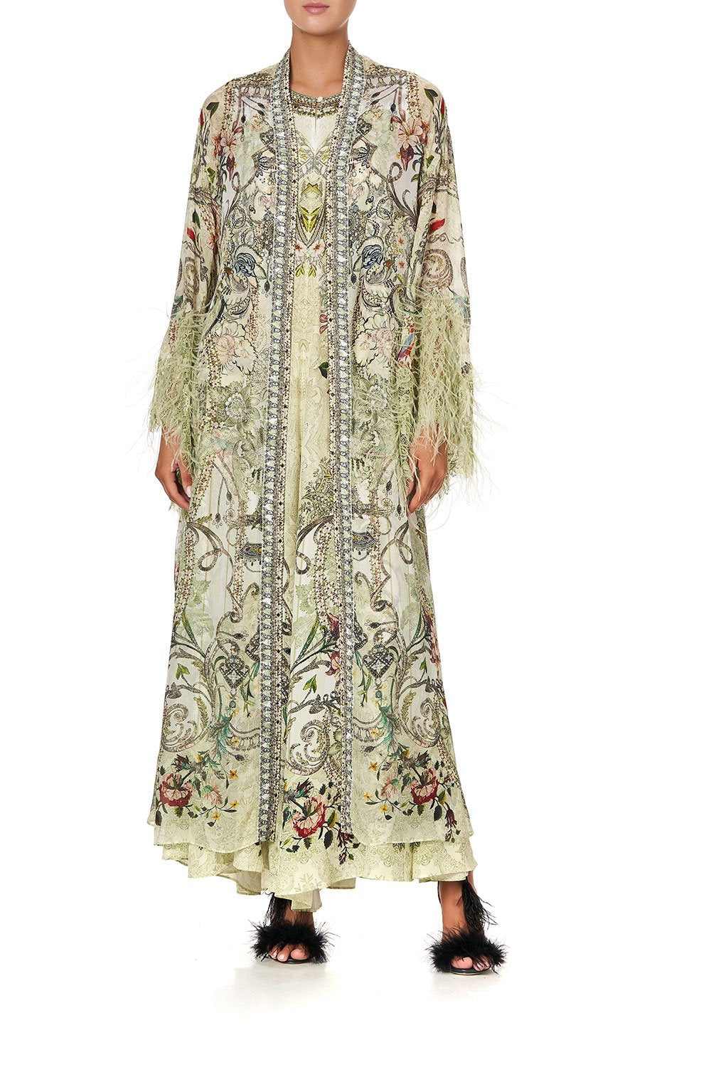 FLARE SLEEVE LONG ROBE BRICK LANE BEEUTY