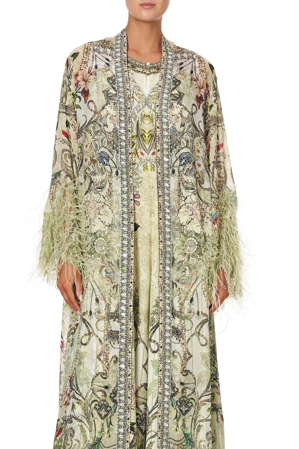 FLARE SLEEVE LONG ROBE BRICK LANE BEEUTY