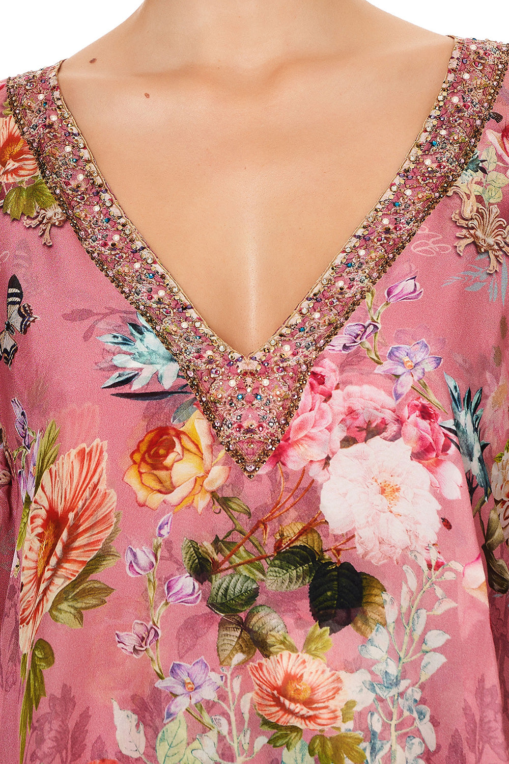 LAYERED FRILL SHORT DRESS PATCHWORK HEART