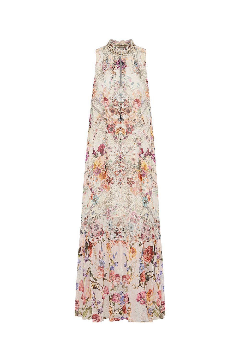 HIGH NECK KEYHOLE DRESS SEW IN LOVE