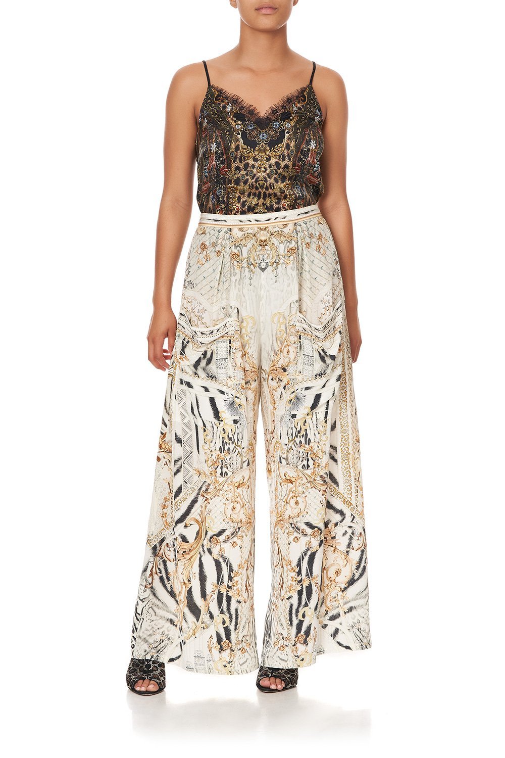 WIDE LEG TROUSER WITH FRONT POCKETS GATES OF GLORY