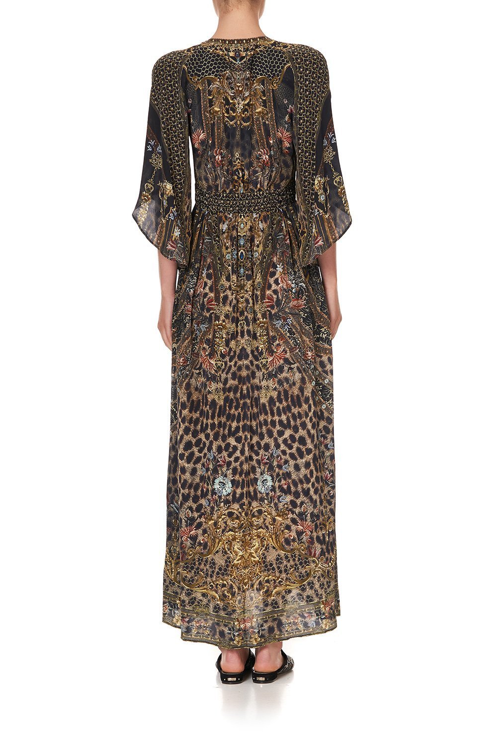 LONG DRESS WITH SMOCKED WAIST ABINGDON PALACE