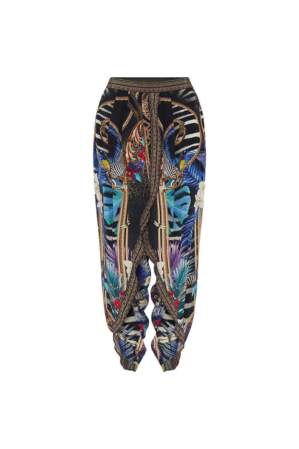 GATHERED WRAP FRONT TROUSER RAINBOW ROOM