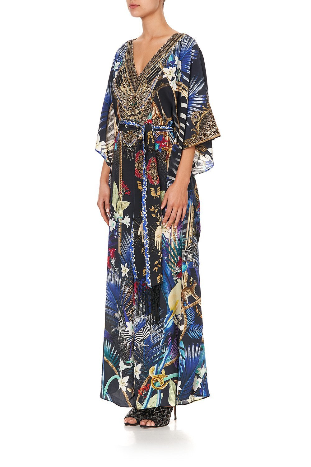 SCARF JUMPSUIT WITH BELT RAINBOW ROOM