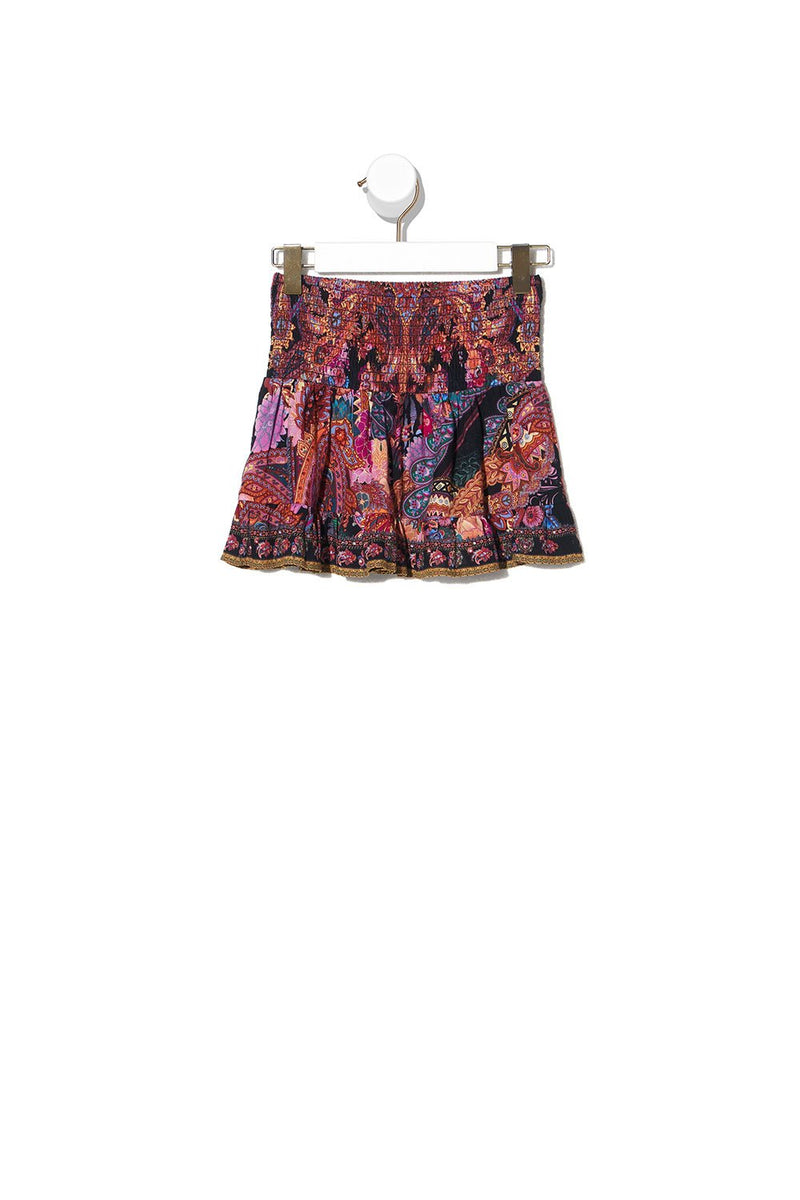 KIDS SHIRRING WAIST SKIRT 4-10 SHAKESPEARES GARDEN