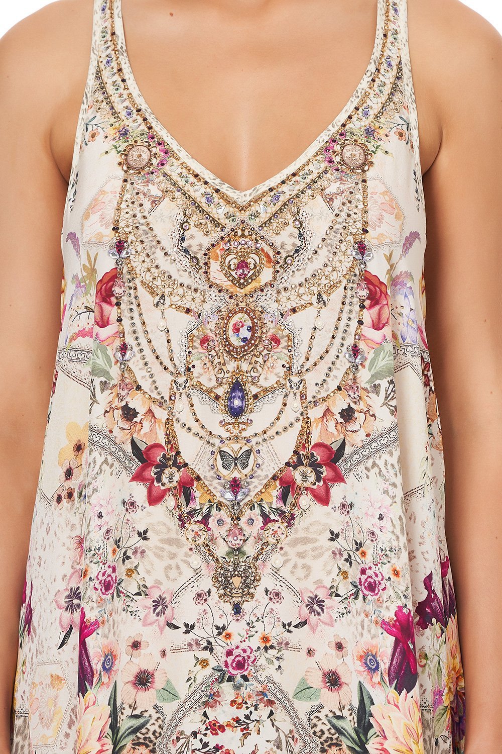 V NECK RACERBACK DRESS SEW IN LOVE