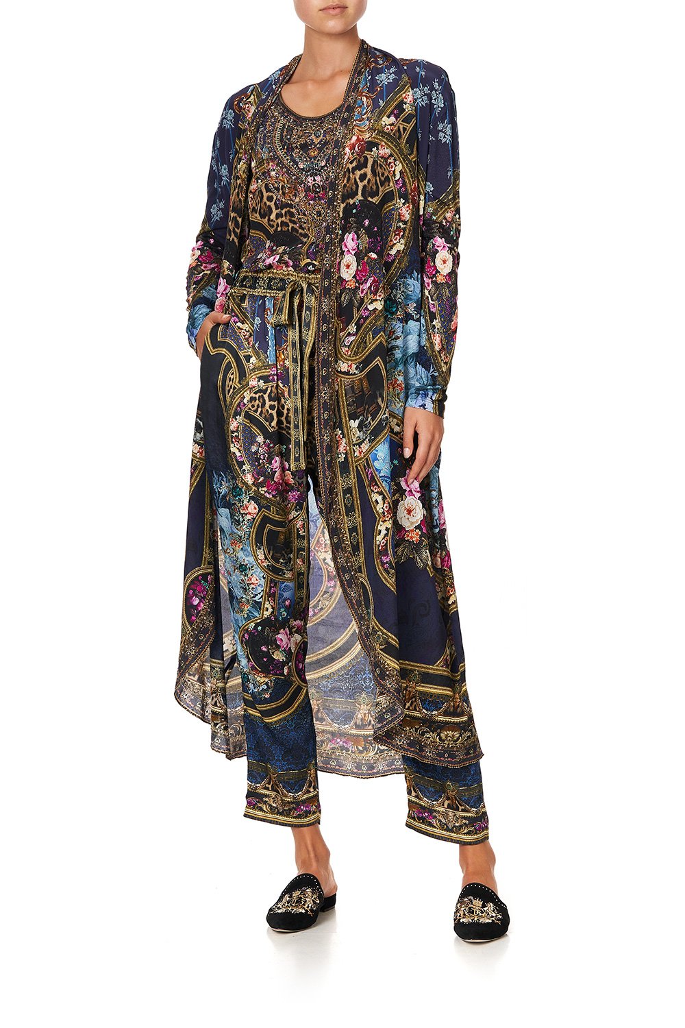 LONG CASUAL JACKET WITH POCKETS FIELDS OF TREASURE