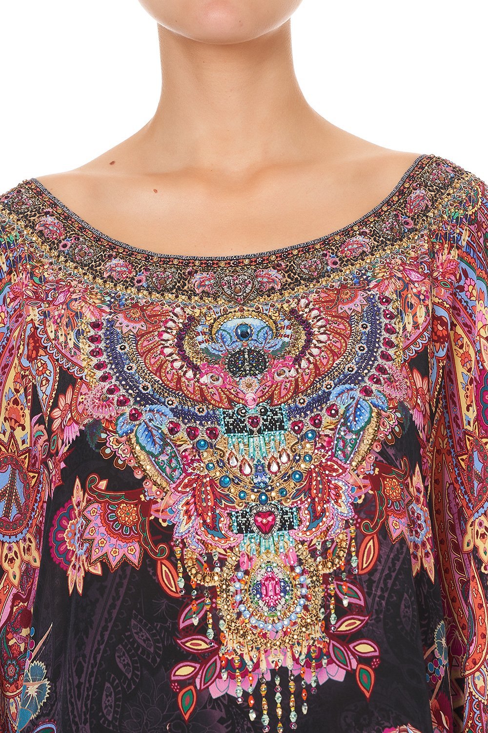 ROUND NECK KAFTAN SWINGING SIXTIES