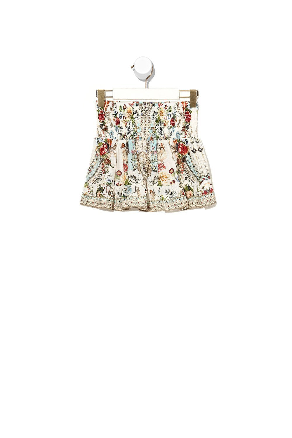 KIDS SHIRRING WAIST SKIRT 4-10 SHAKESPEARES GARDEN