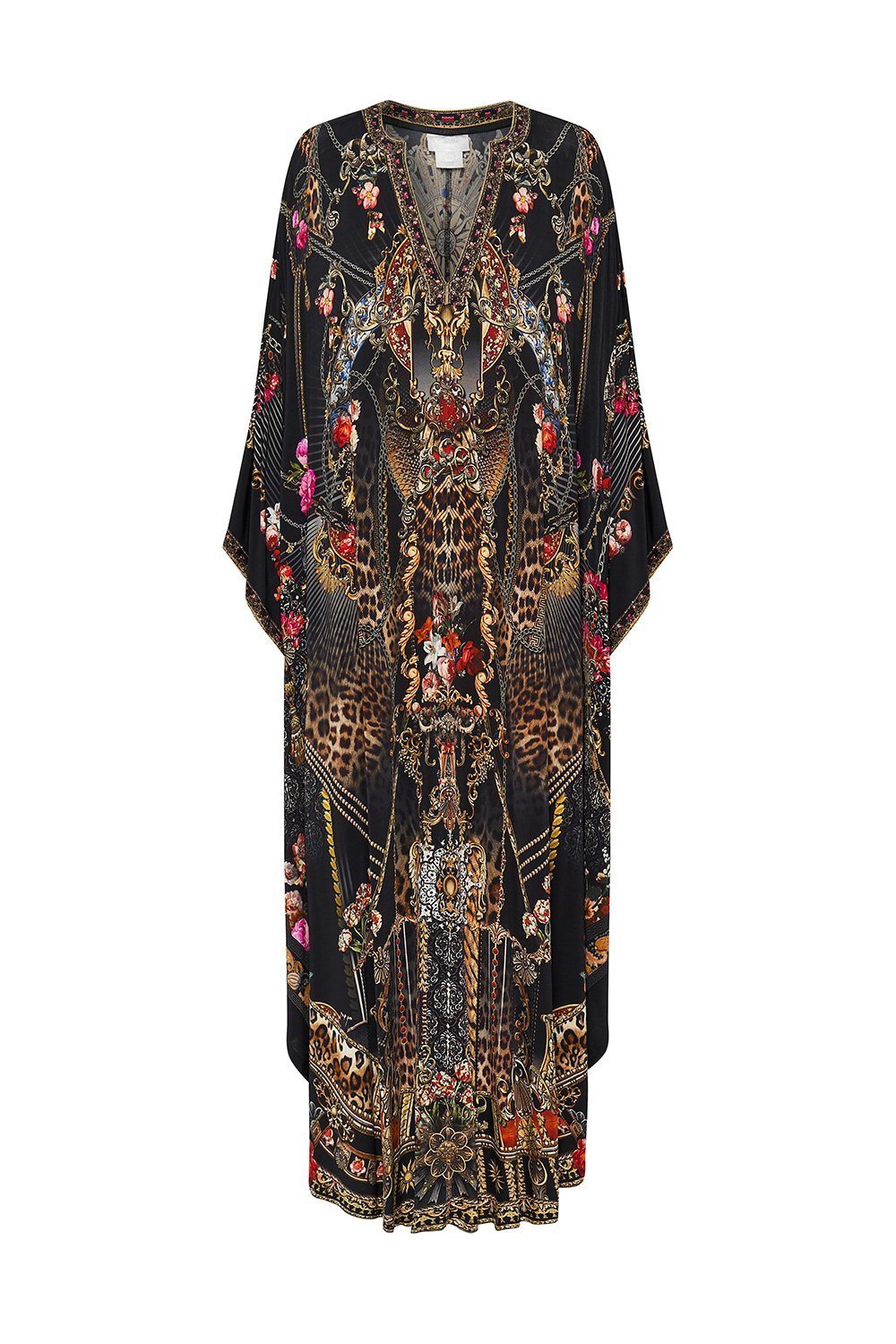 JERSEY LONG KAFTAN WITH ROUNDED HEM GOTHIC GODDESS