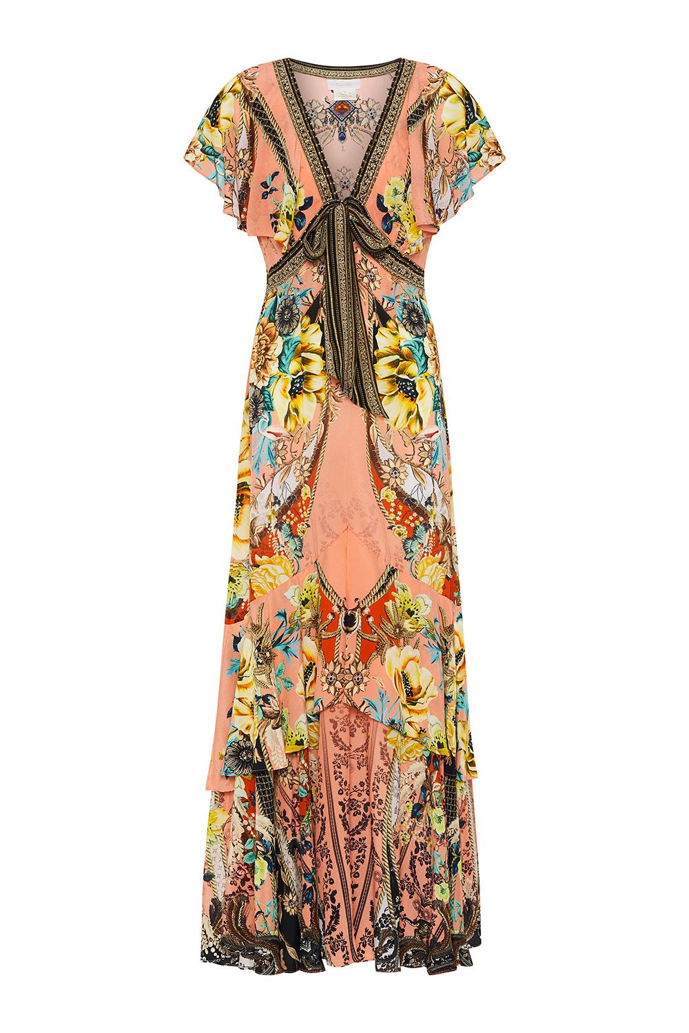 TIE FRONT MAXI WITH CF SPLIT WATCH THE THRONE