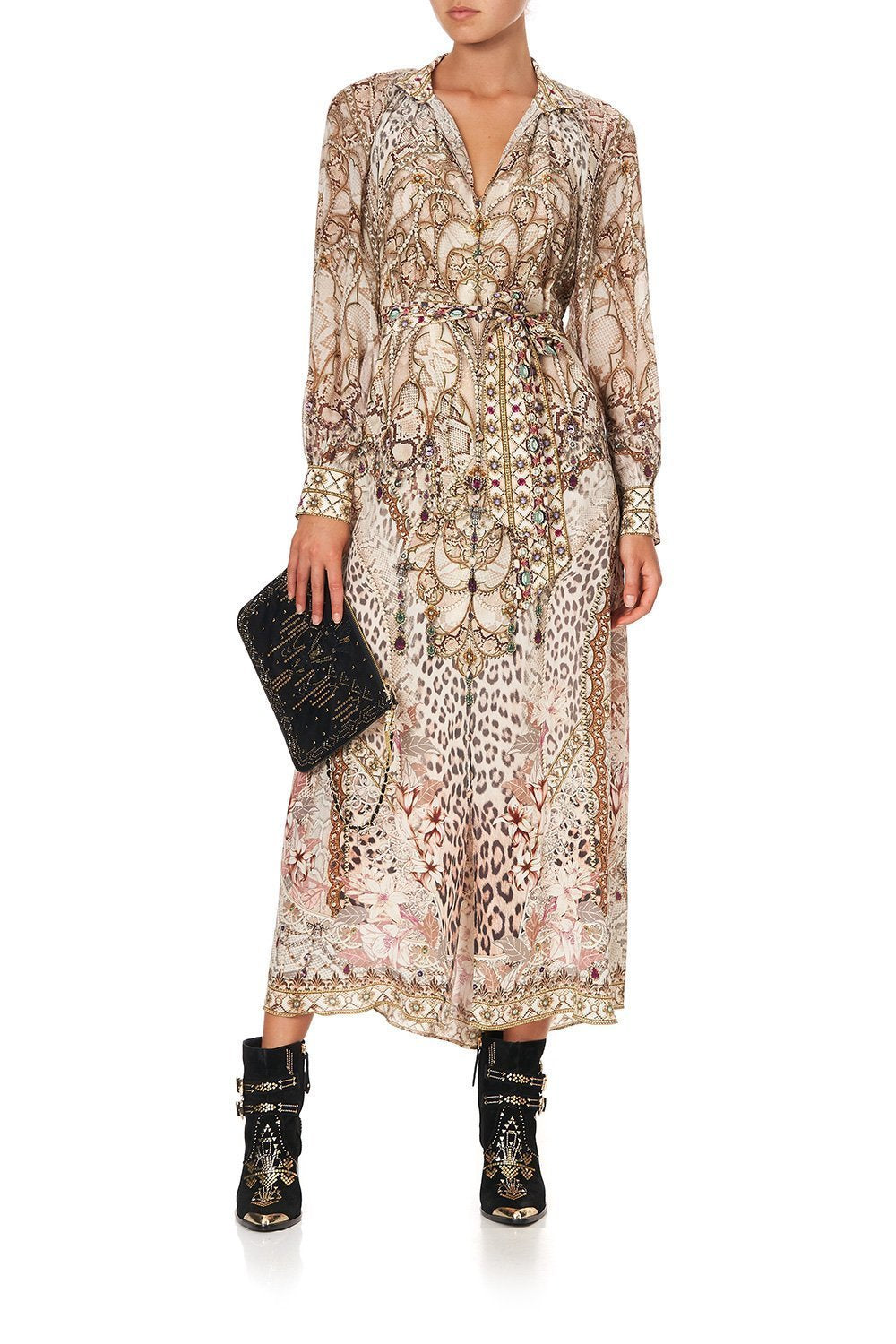 RAGLAN SLEEVE MIDI SHIRT DRESS ALL IS NOUVEAU