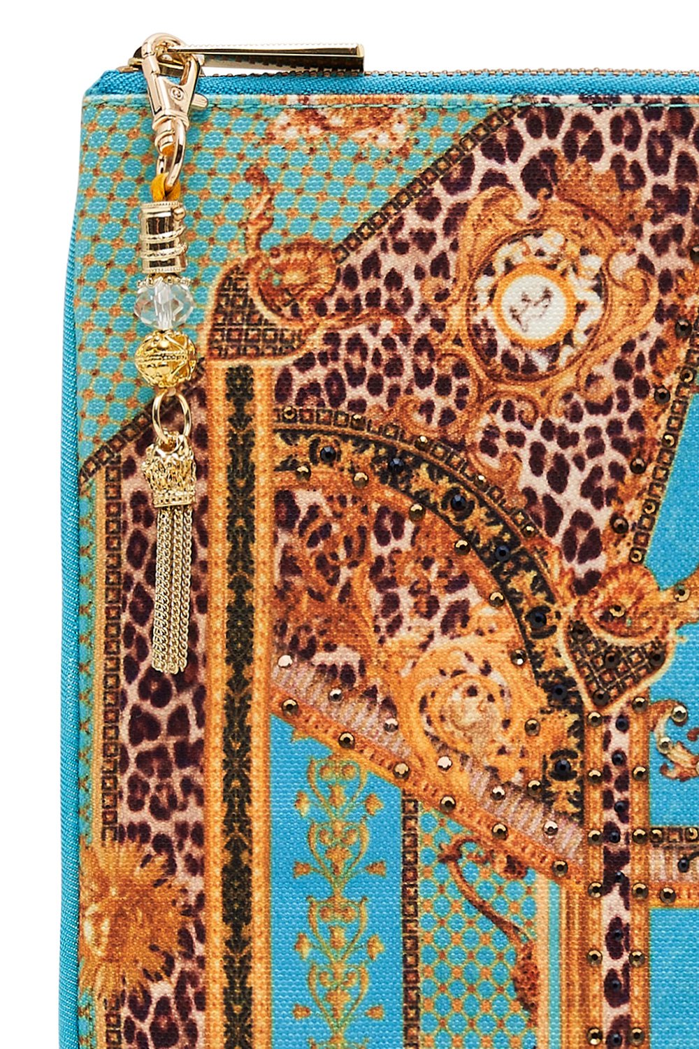 SMALL CANVAS CLUTCH DRIPPING IN DECADENCE