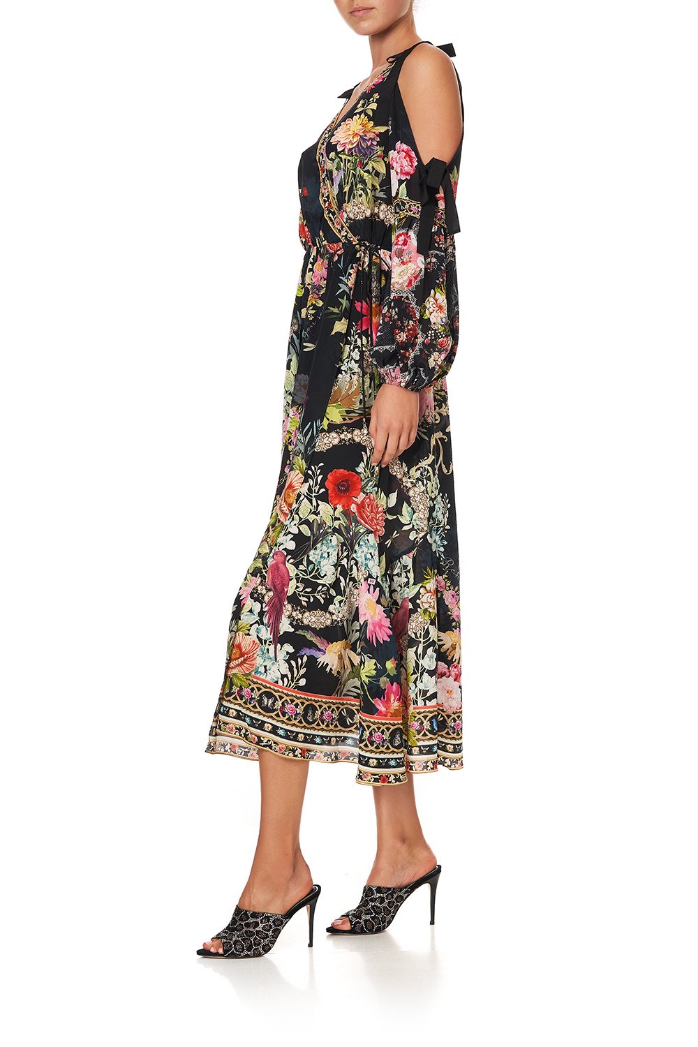 SPLIT SLEEVE WRAP DRESS HAMPTON HIVE