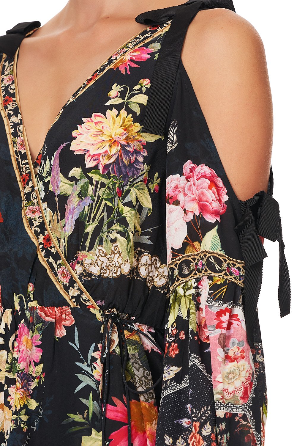 SPLIT SLEEVE WRAP DRESS HAMPTON HIVE