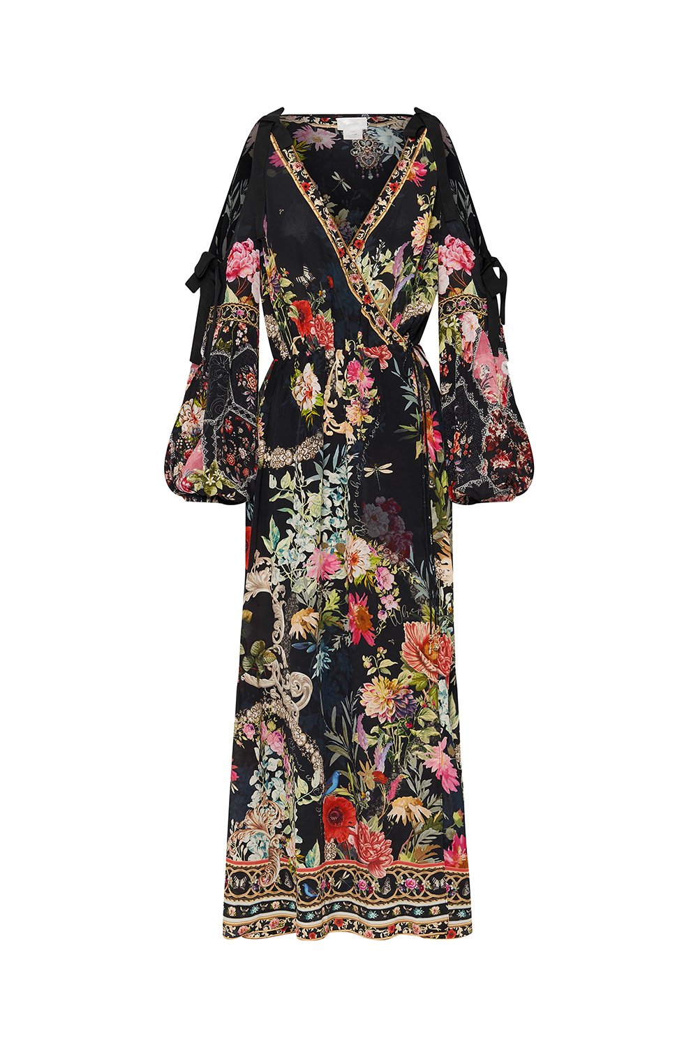 SPLIT SLEEVE WRAP DRESS HAMPTON HIVE